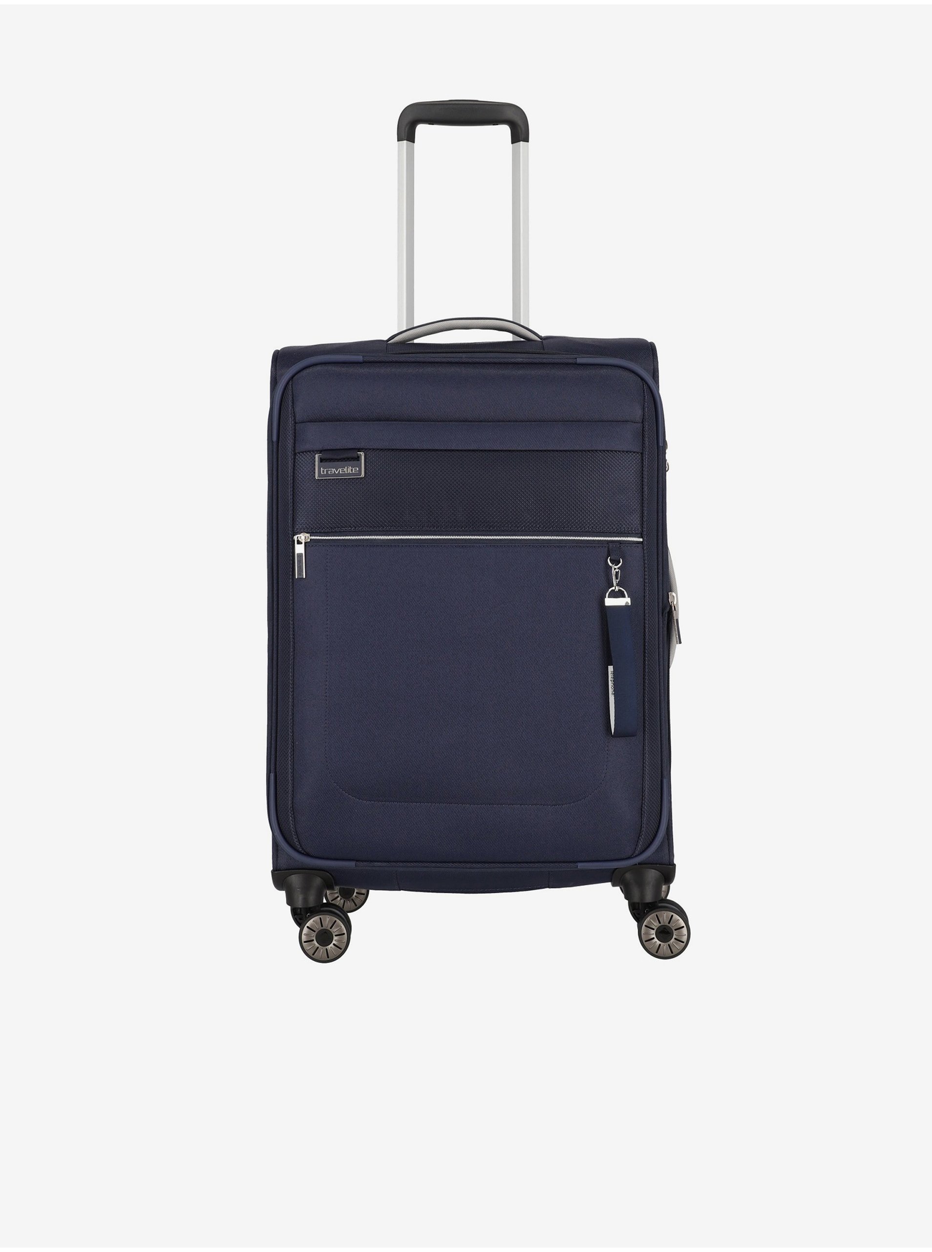 Levně Tmavě modrý cestovní kufr Travelite Miigo 4w M