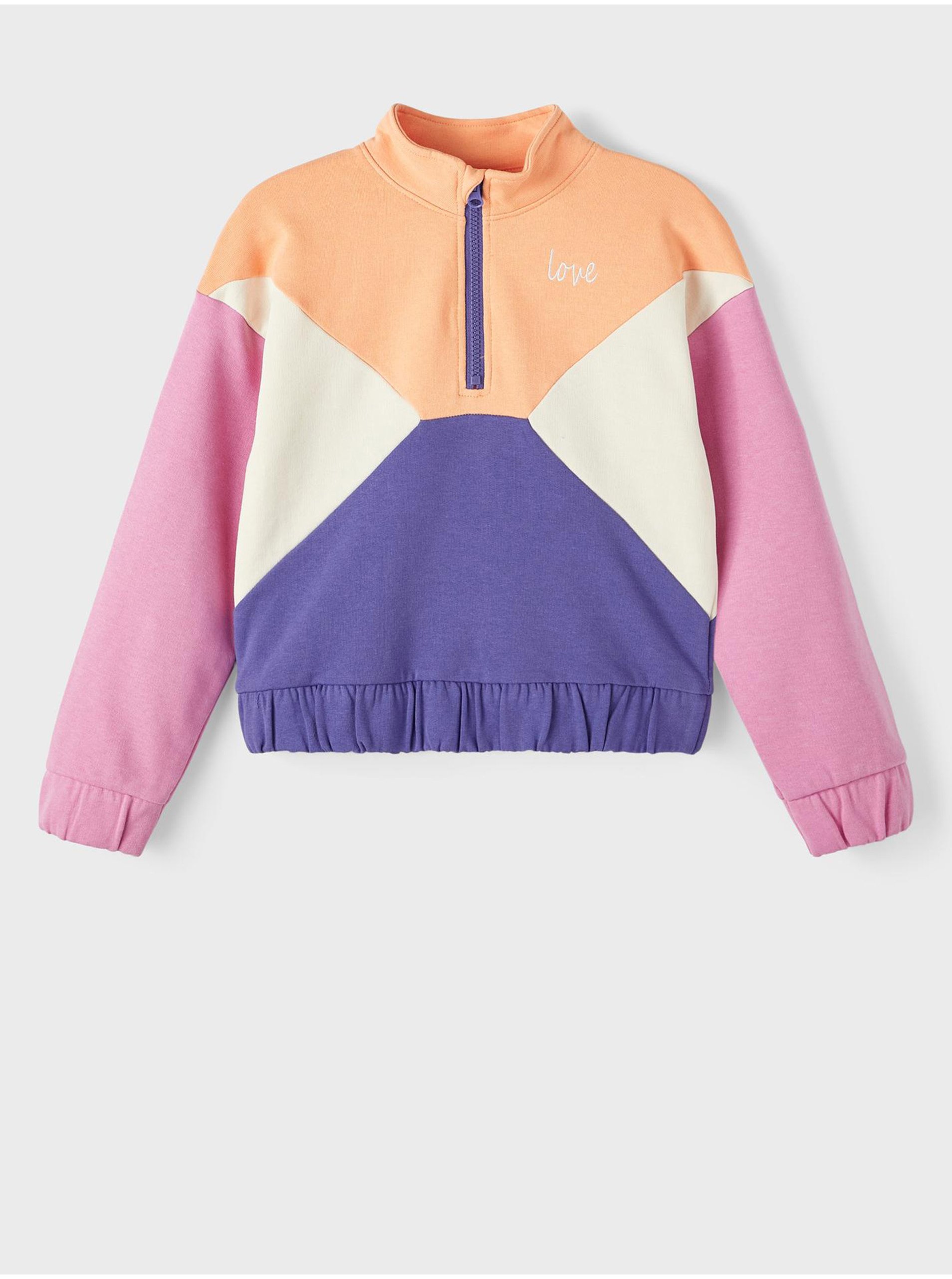 E-shop Name it - fialová, oranžová, krémová, ružová