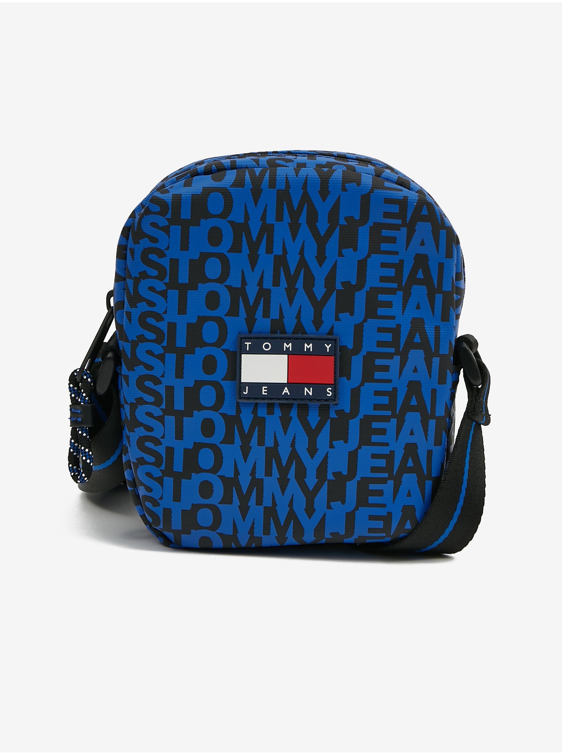Levně Modrá pánská vzorovaná taška přes rameno Tommy Jeans Logoman