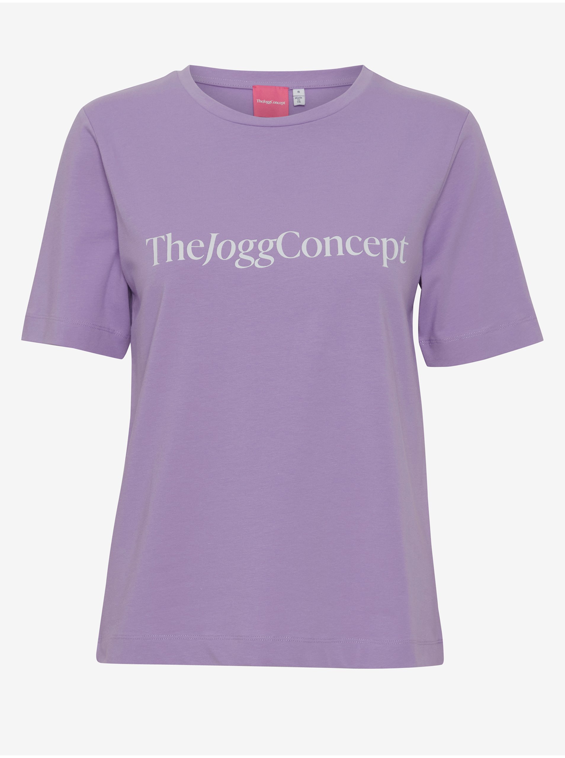 Levně Světle fialové dámské tričko The Jogg Concept