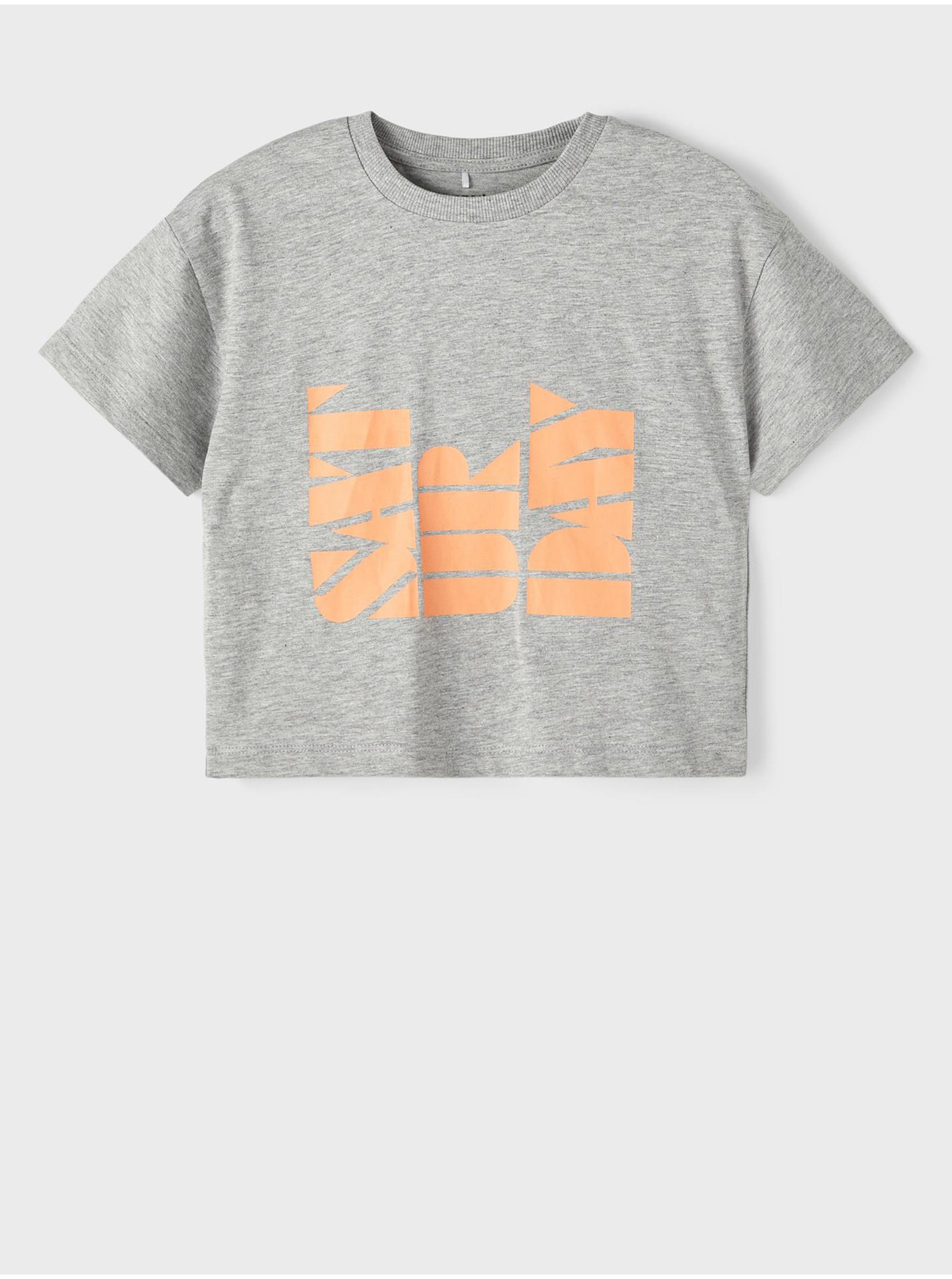 E-shop Šedé holčičí vzorované tričko name it Balone