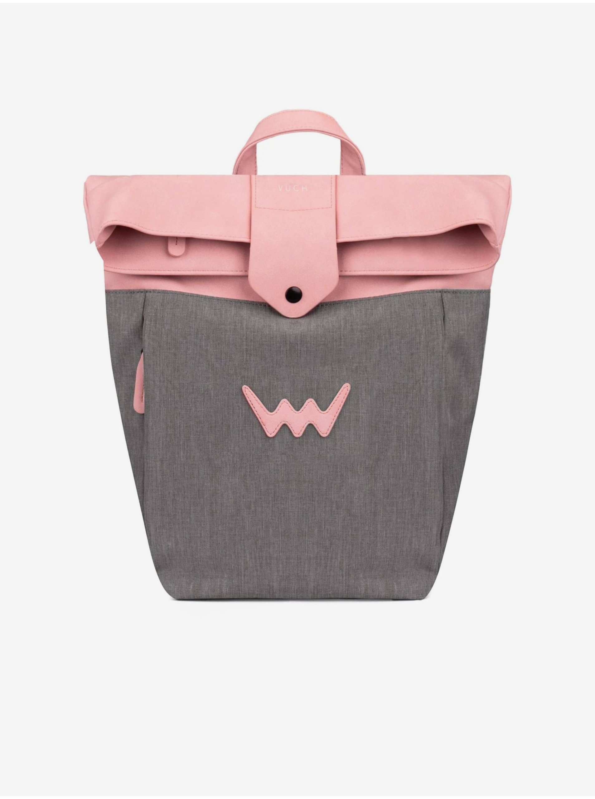 Levně Růžovo-šedý dámský městský batoh VUCH Dammit Pink