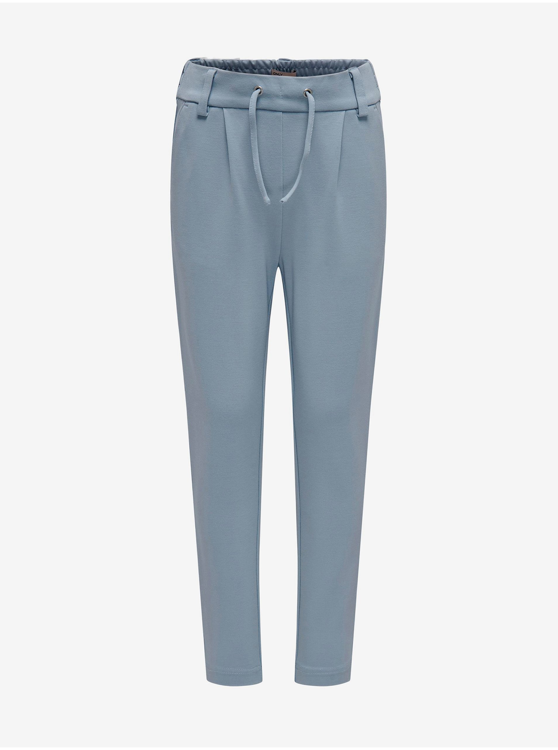 E-shop Světle modré holčičí kalhoty ONLY Pop Trash