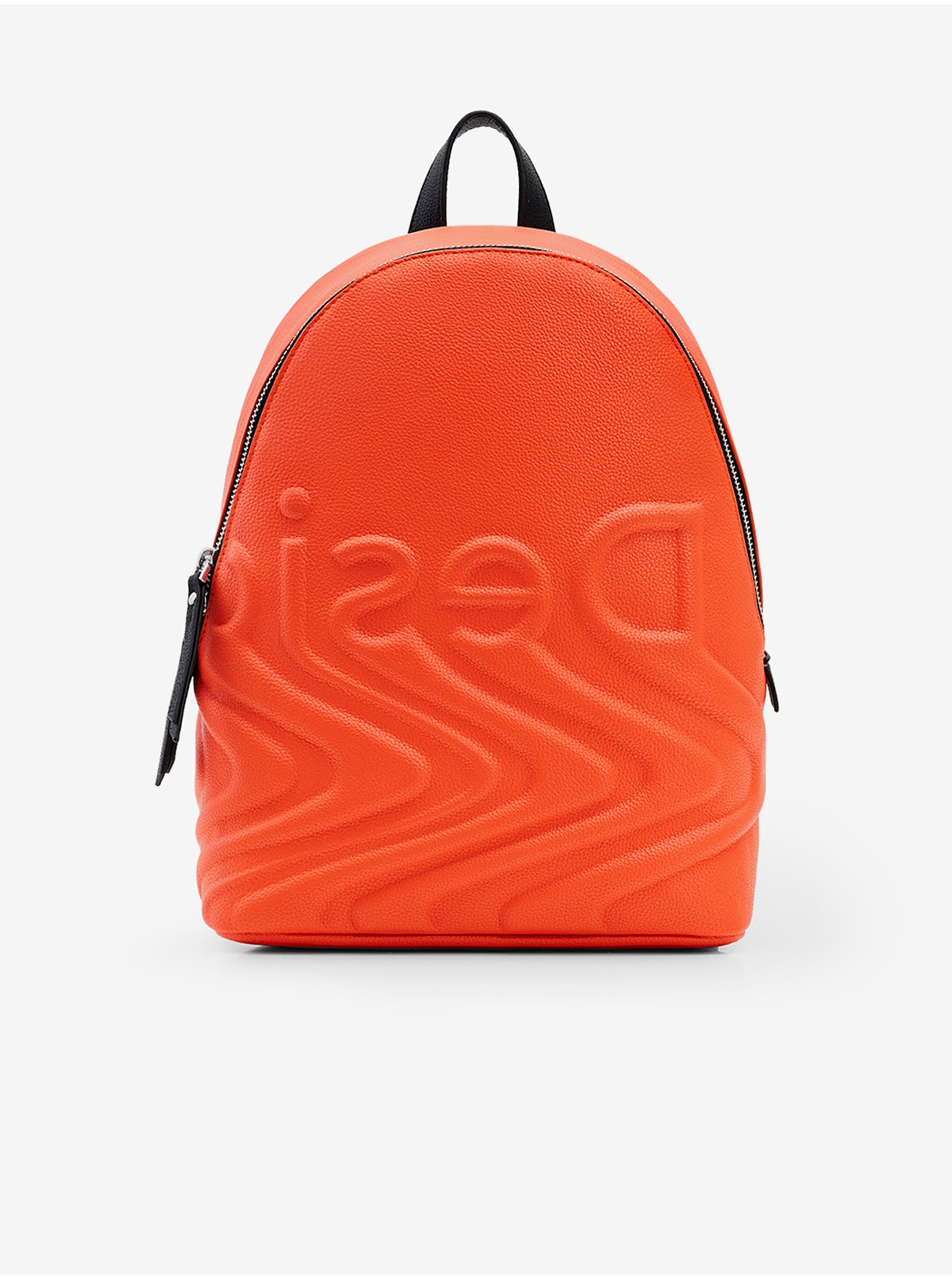 Levně Oranžový dámský batoh Desigual Psico Logo Mombasa Mini