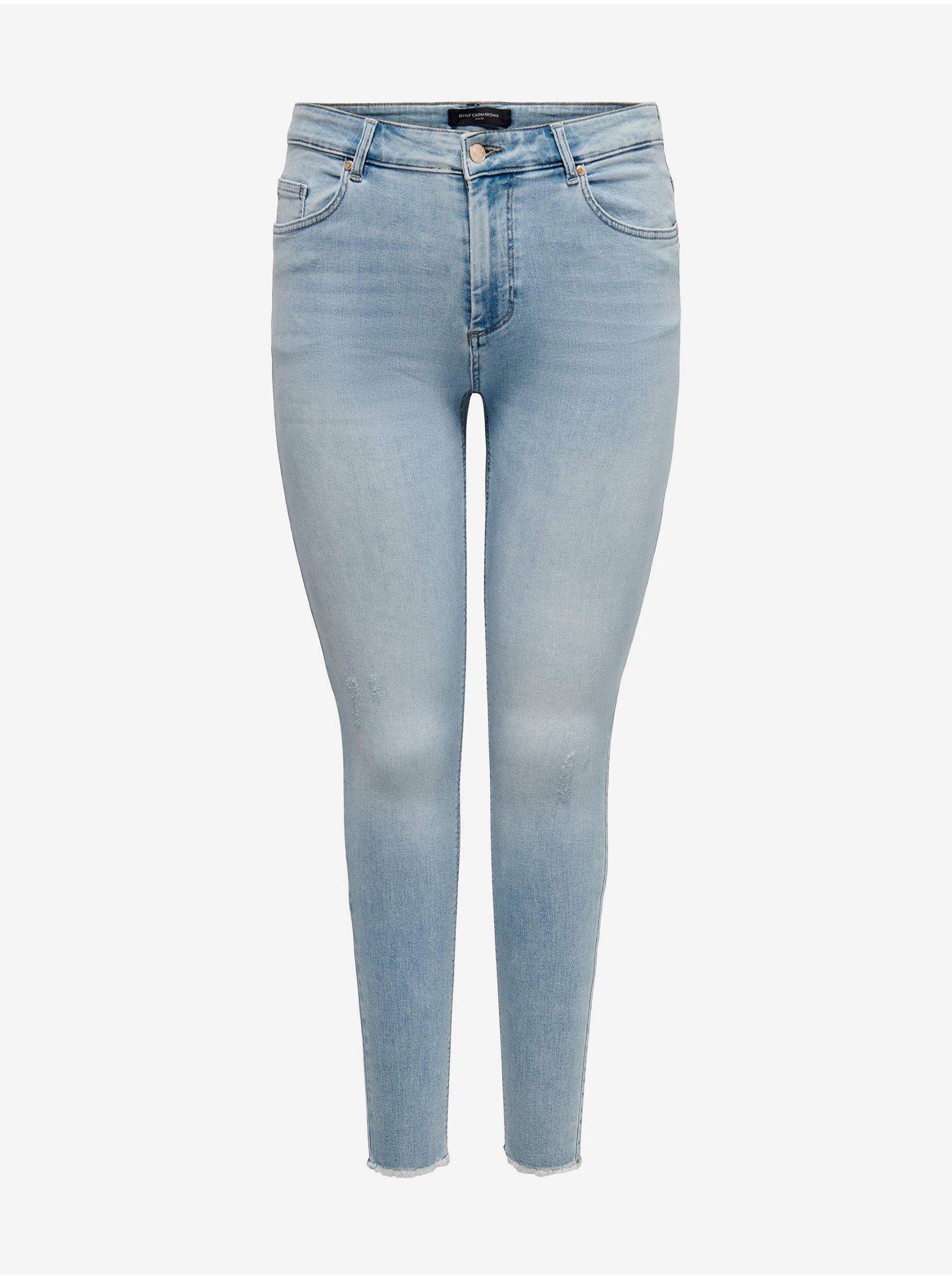 E-shop Světle modré dámské skinny džíny ONLY CARMAKOMA Willy