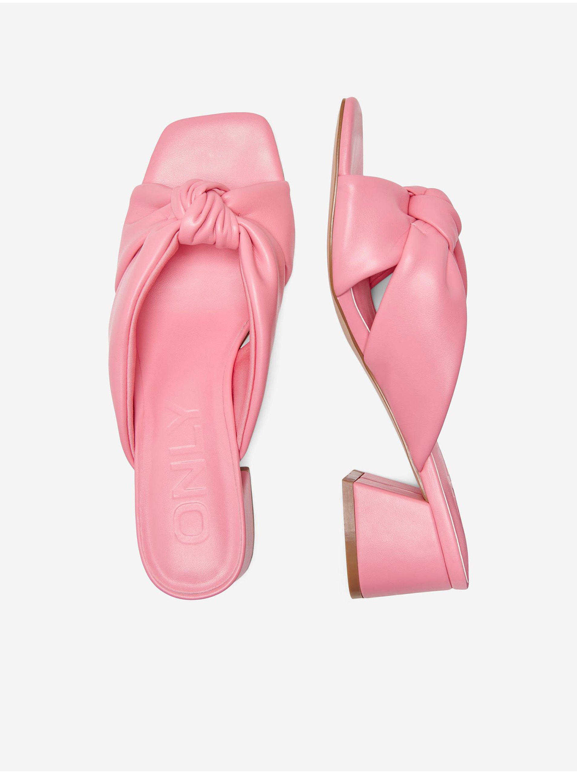 Levně Růžové dámské sandály ONLY Aylin