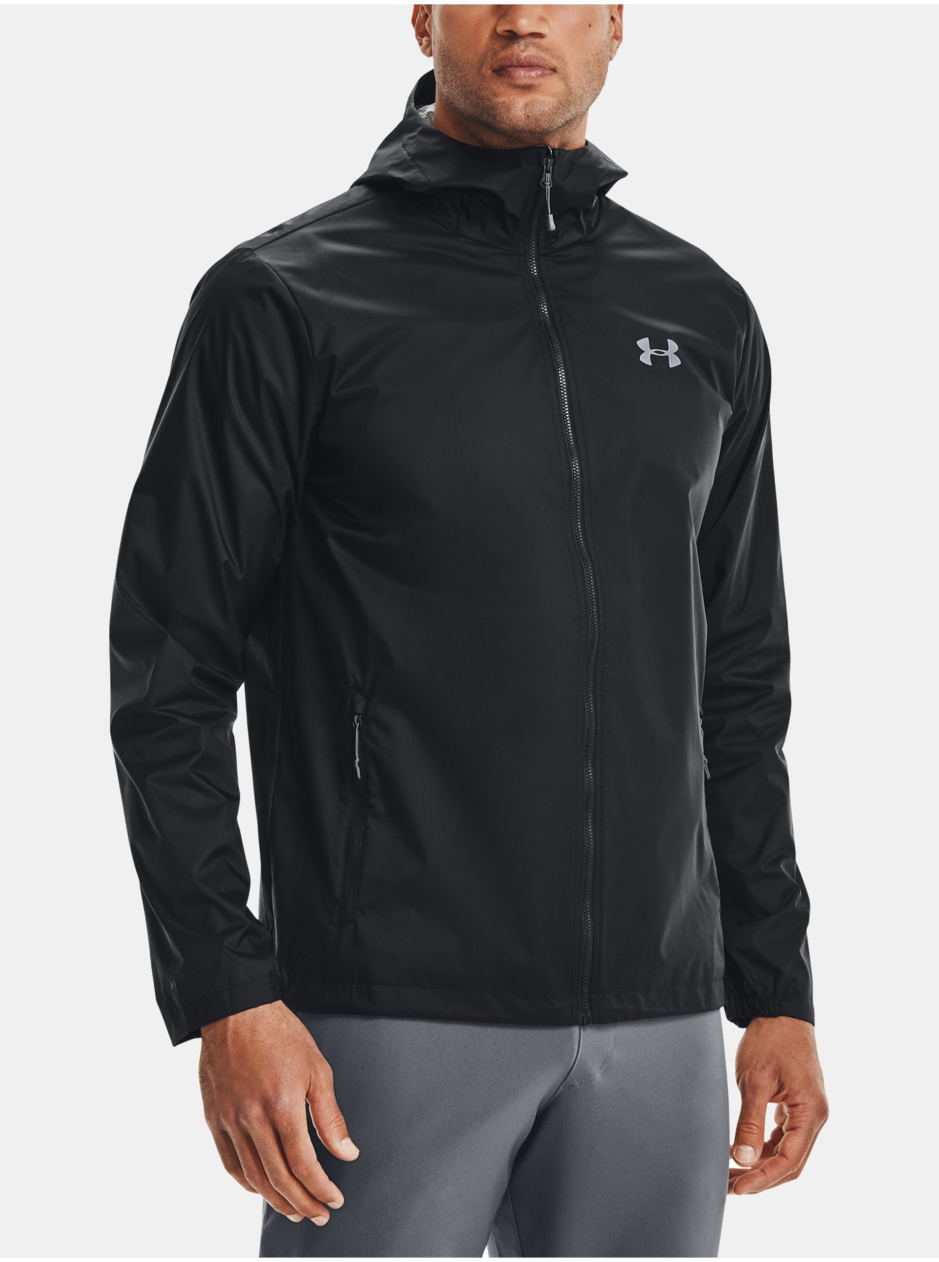 Levně Černá pánská bunda Under Armour