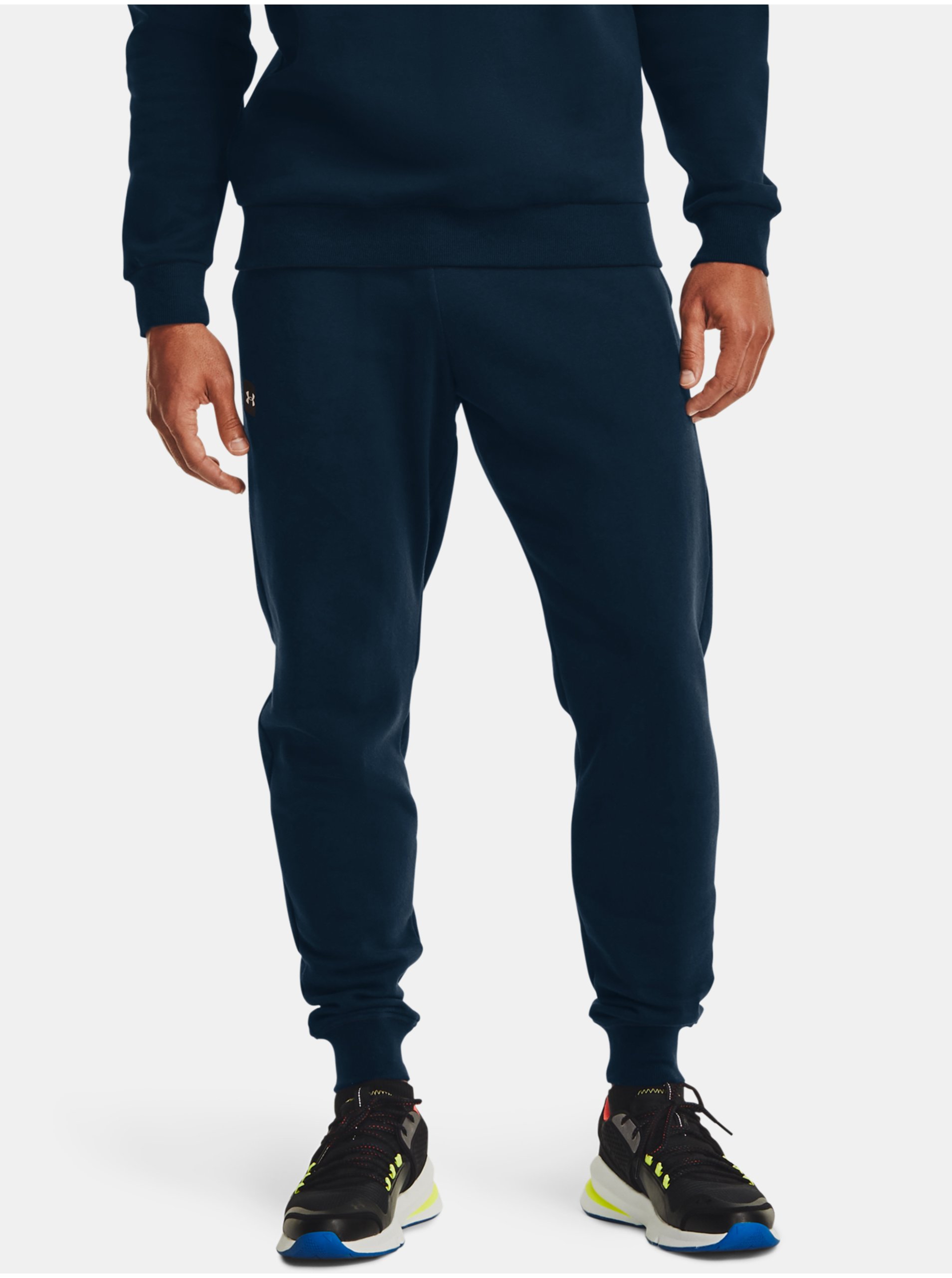 Lacno Tepláky Under Armour UA Rival Fleece Joggers - tmavomodrá