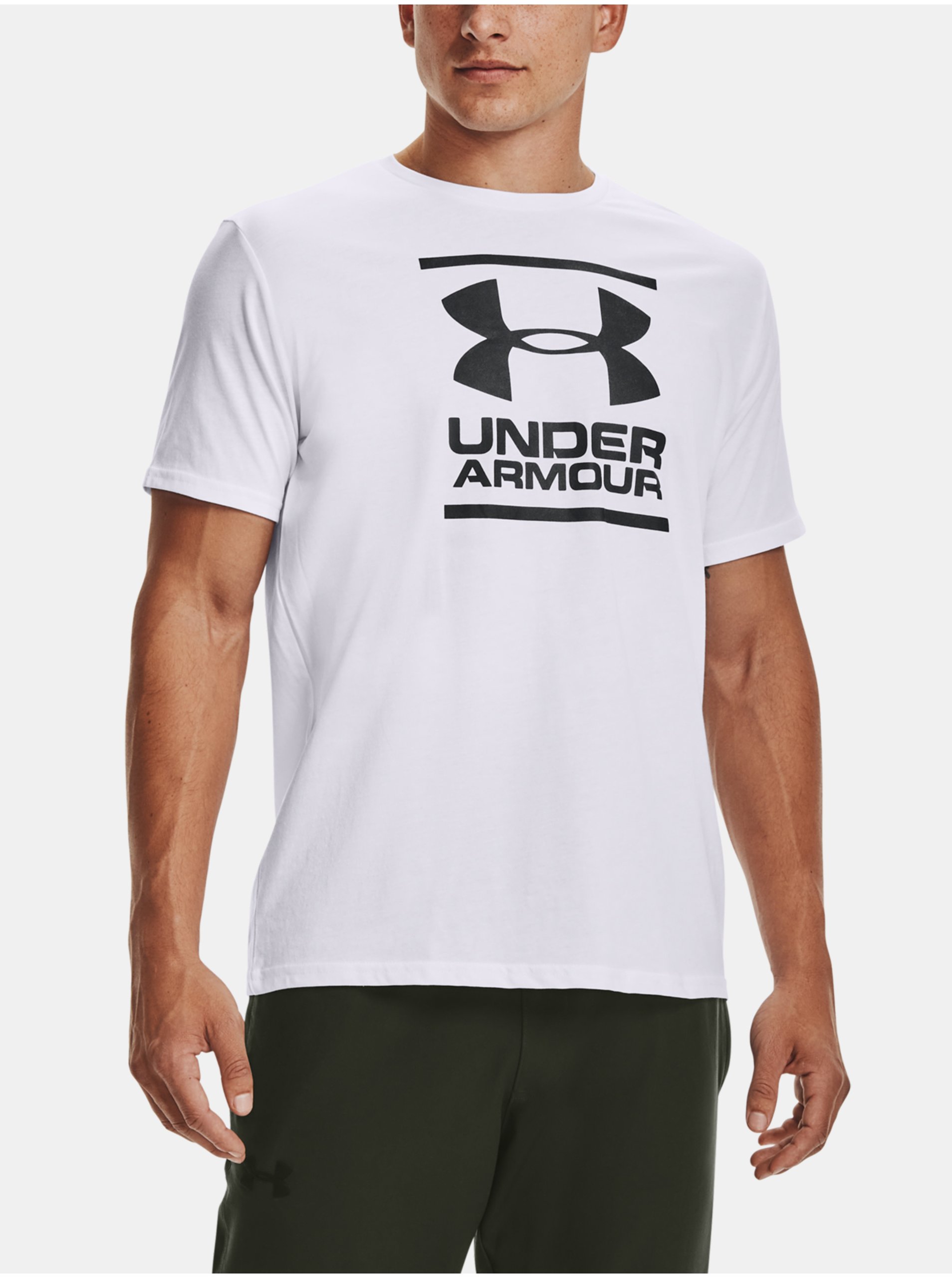 Levně Bílé pánské tričko Foundation Under Armour