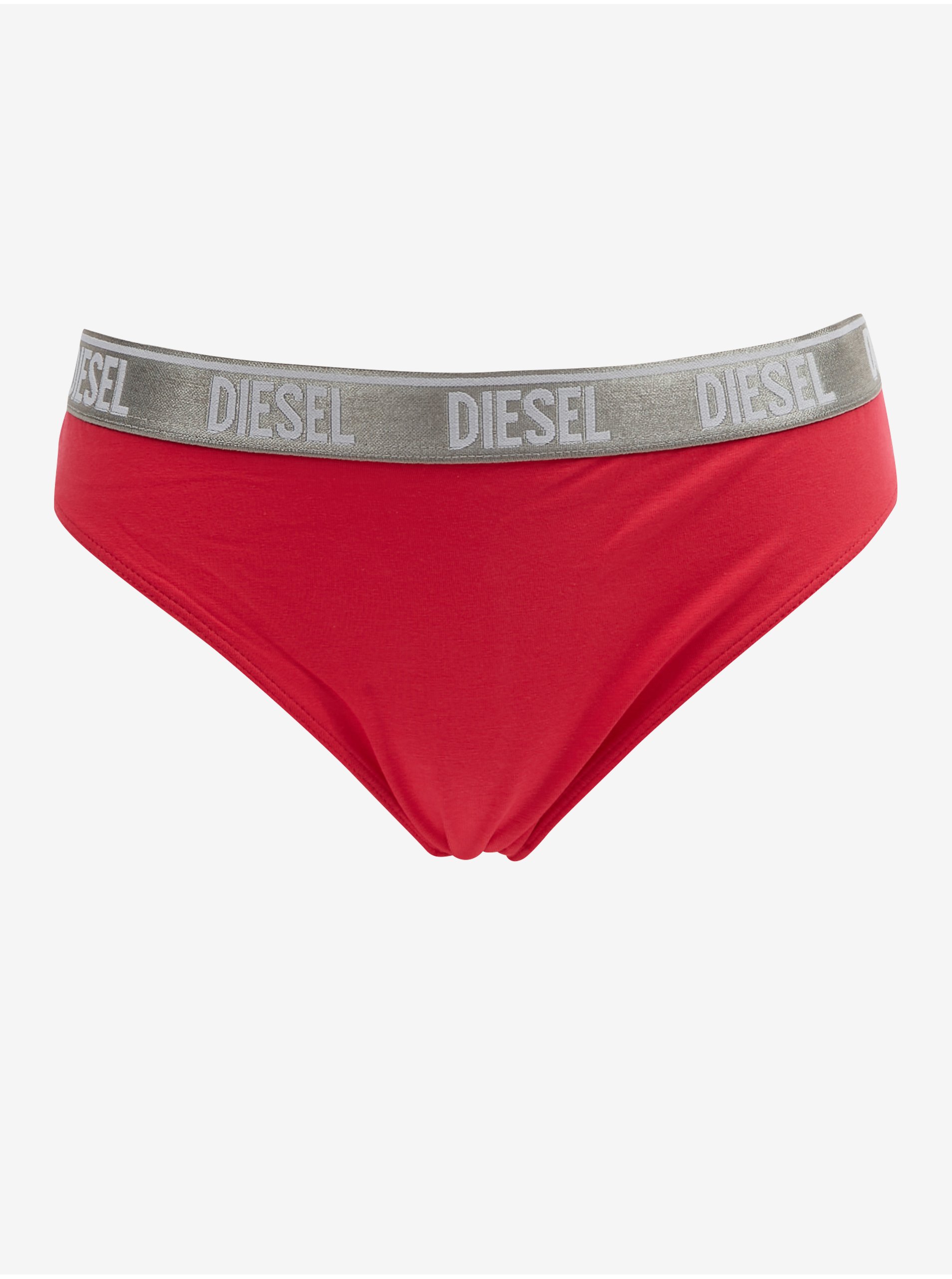 E-shop Červené dámske nohavičky Diesel