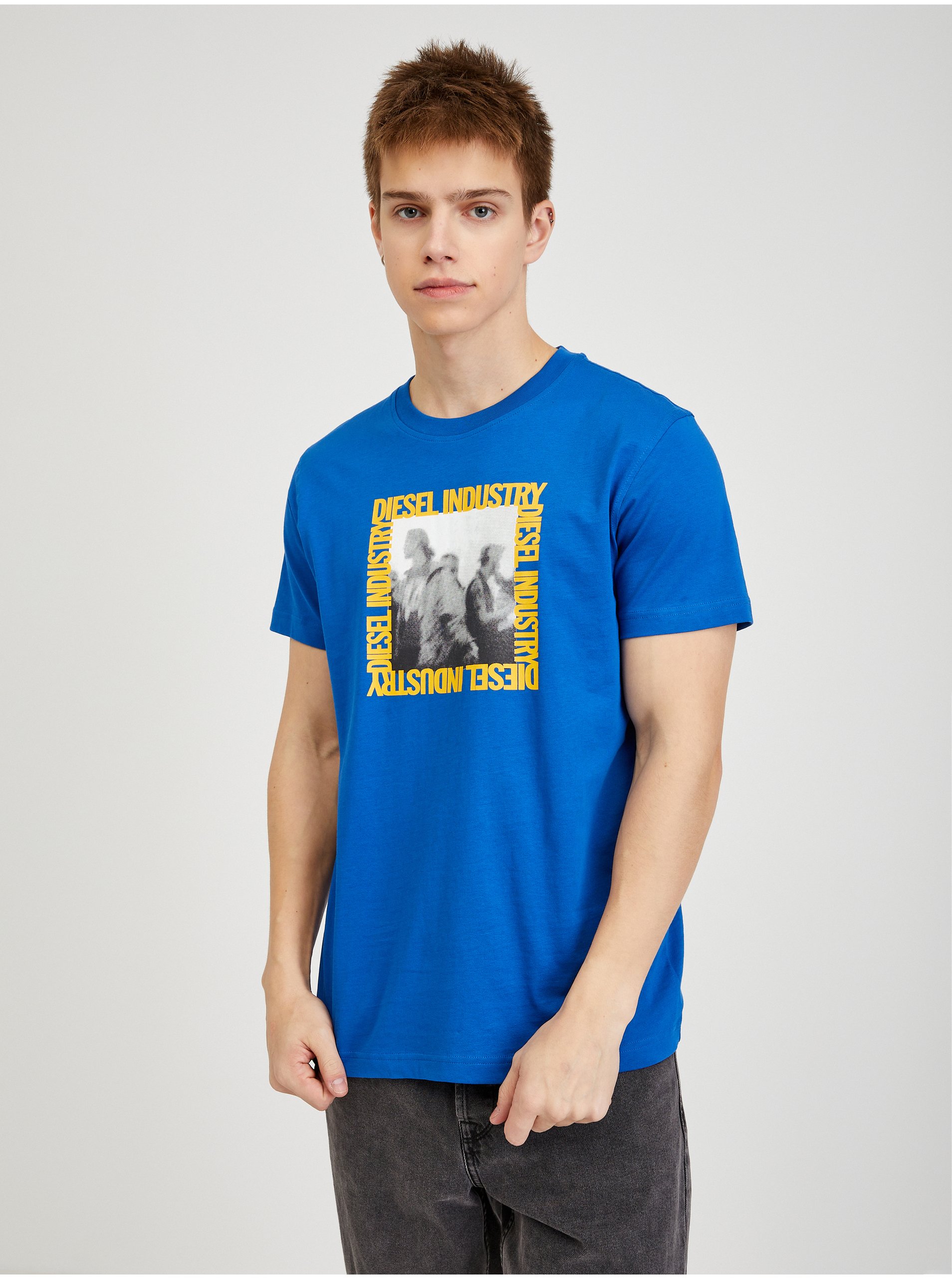 E-shop Modré pánské tričko Diesel