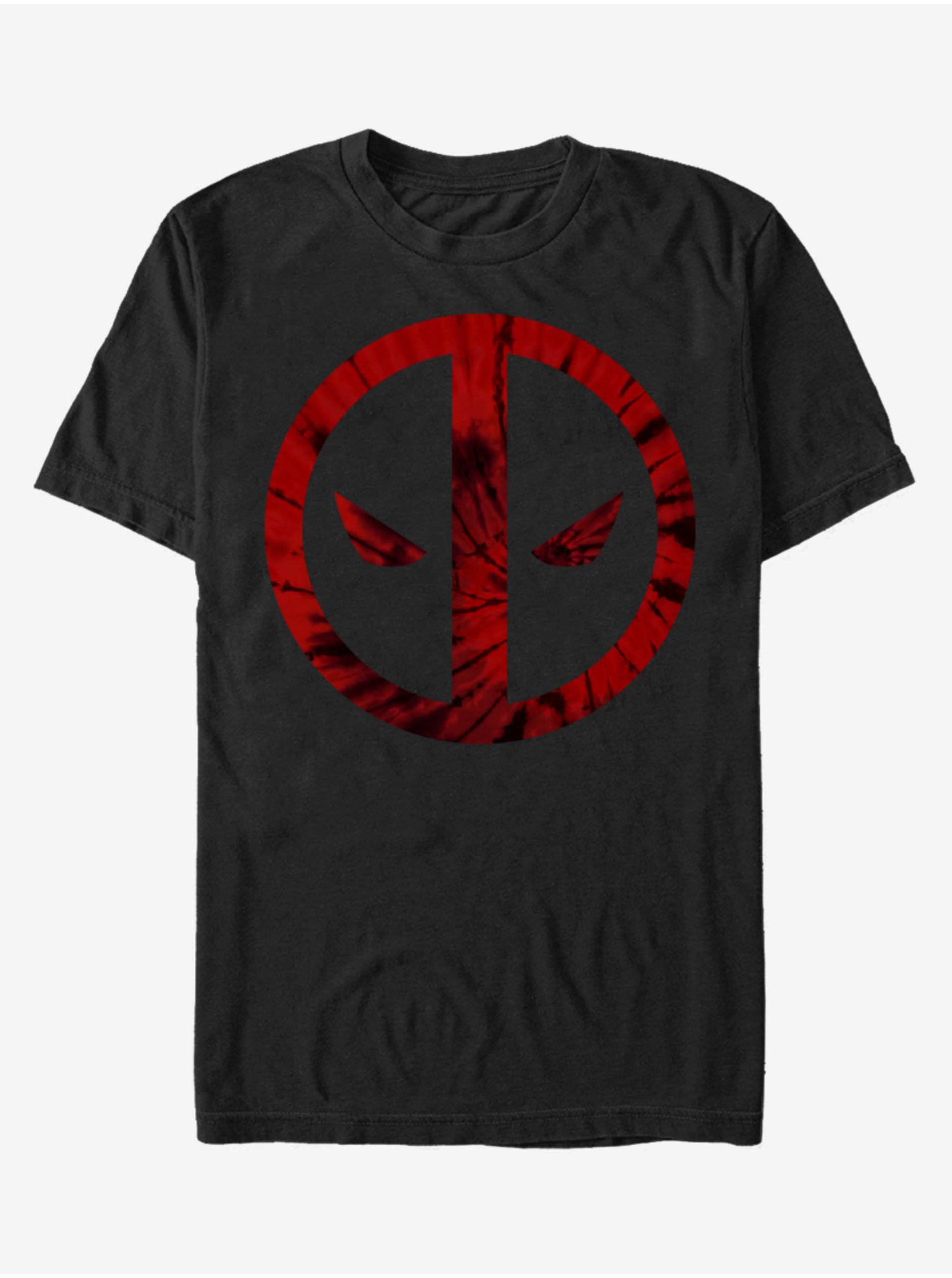 Levně Černé unisex tričko ZOOT.Fan Marvel Deadpool Tie-Dye