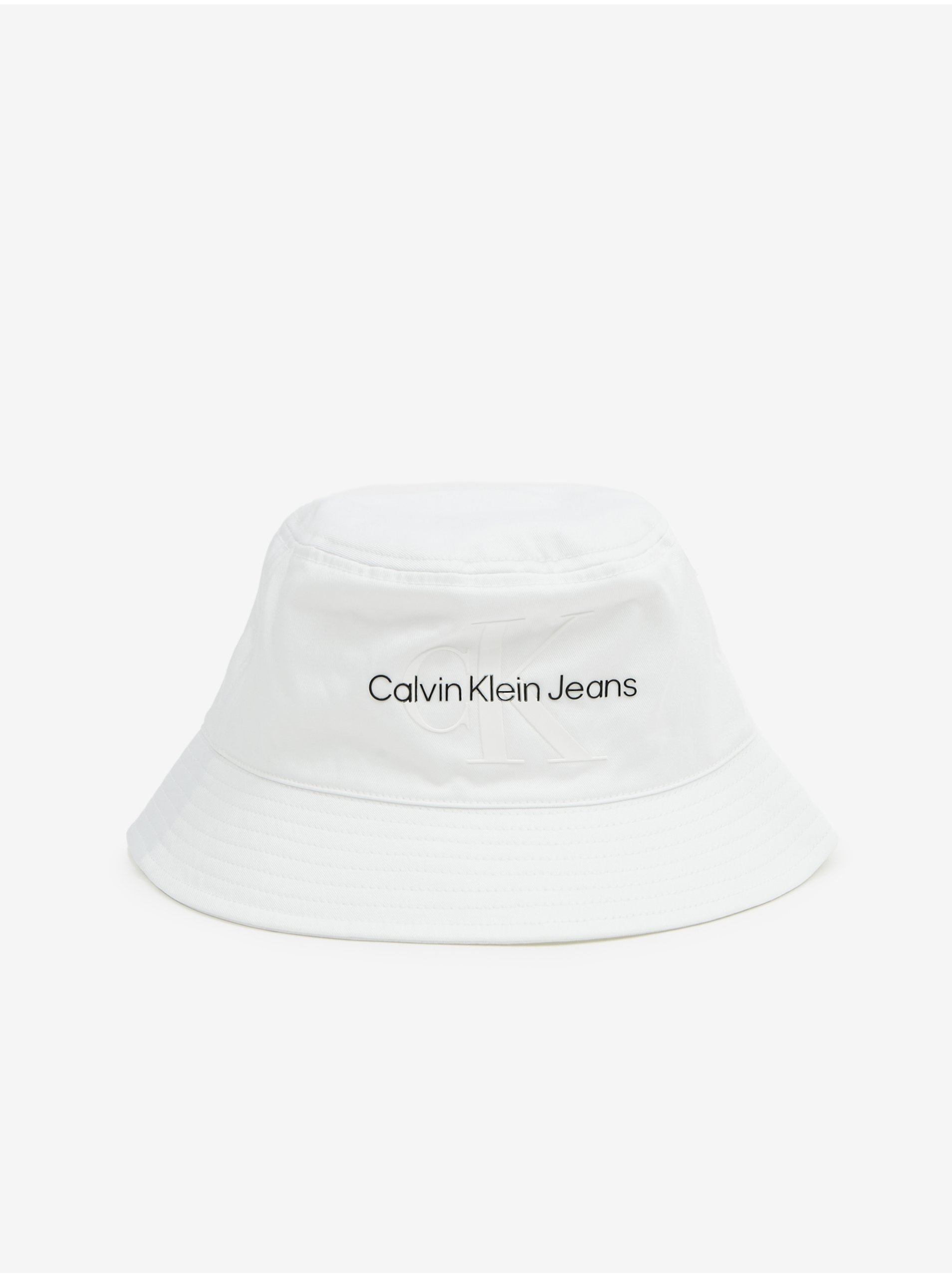 Lacno Biely dámsky klobúk Calvin Klein Jeans