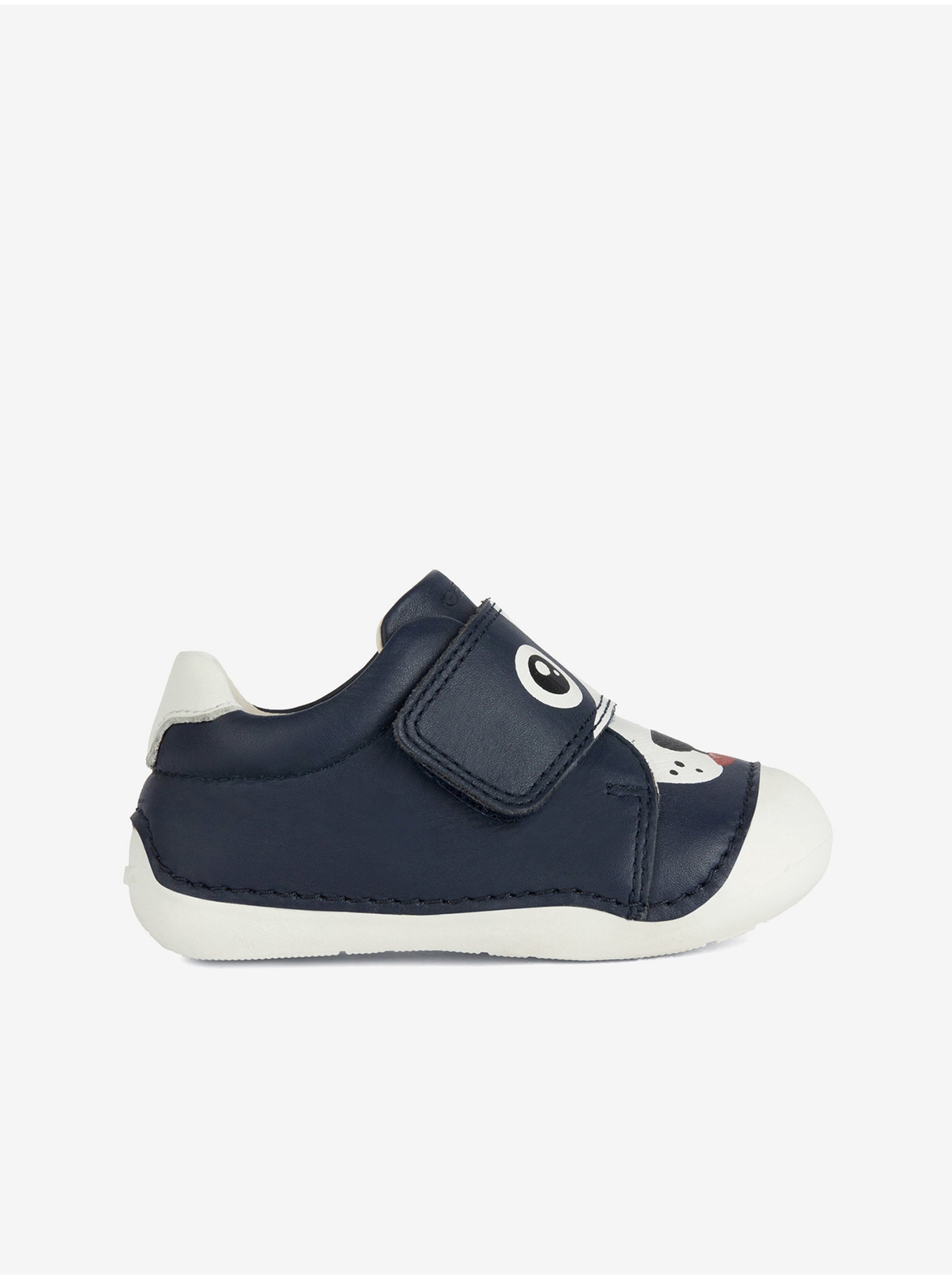 E-shop Tmavě modré dětské kožené boty Geox
