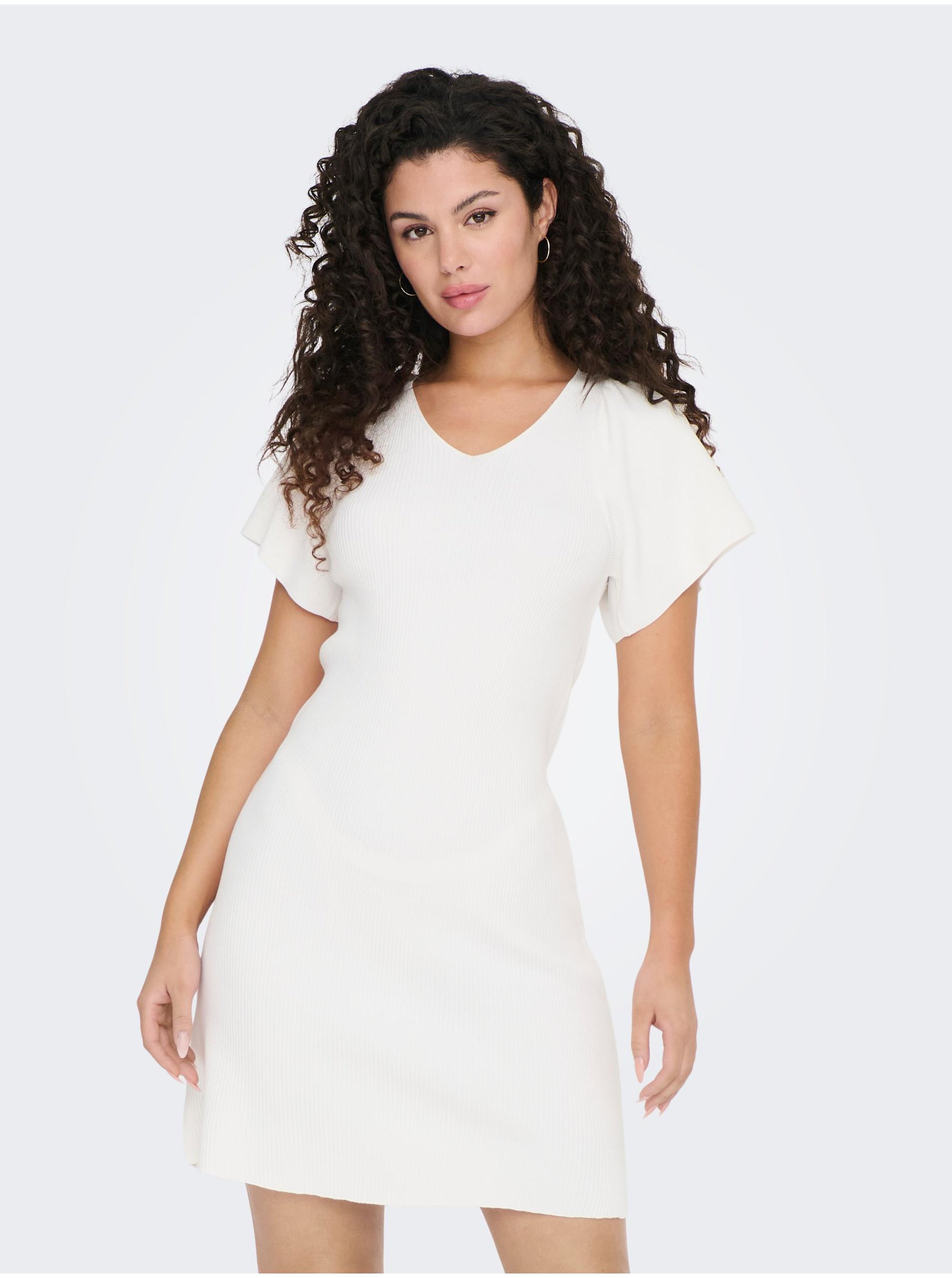 E-shop Biele dámske šaty ONLY Leelo