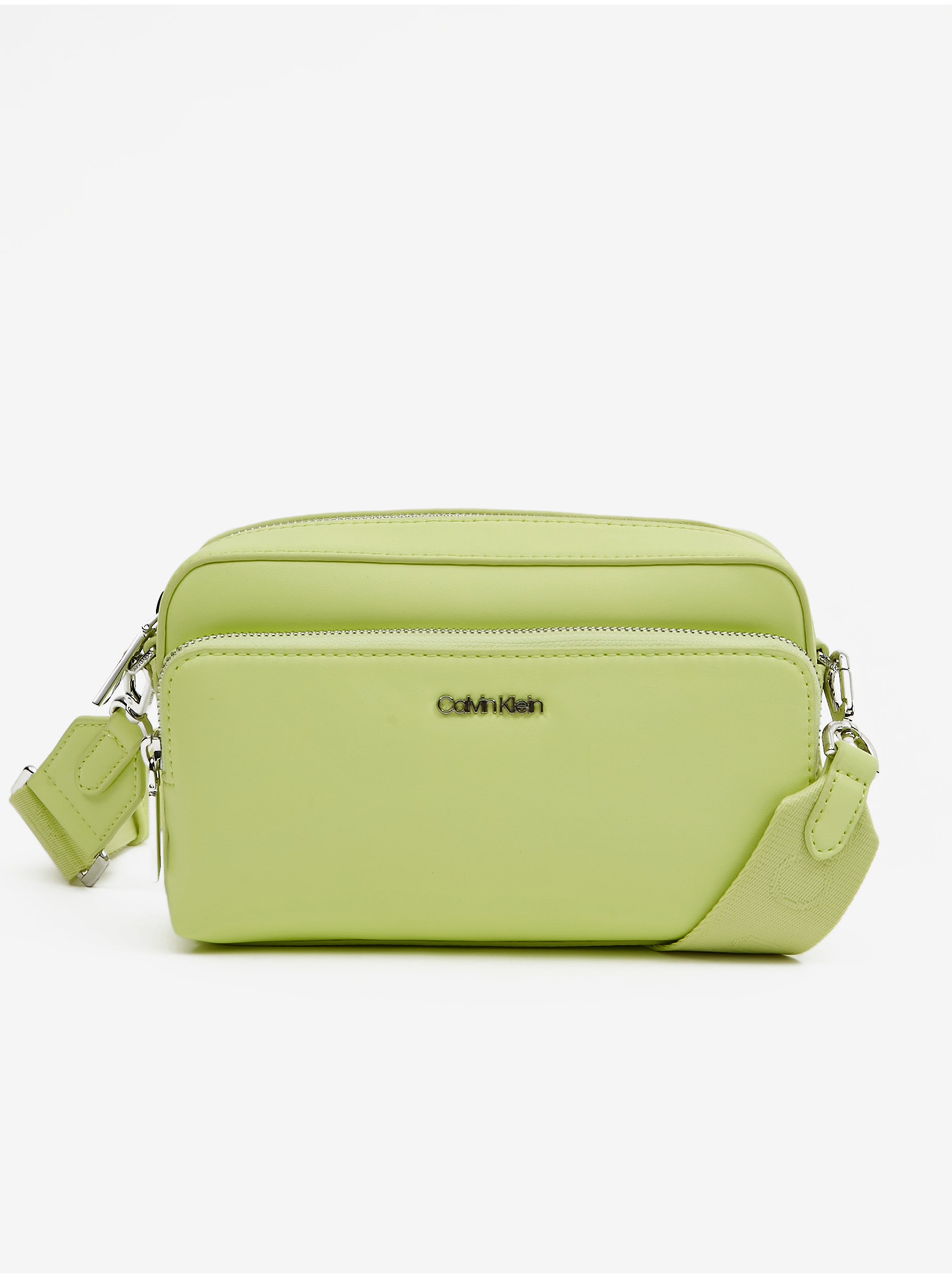Levně Světle zelená dámská crossbody kabelka Calvin Klein Must Camera Bag