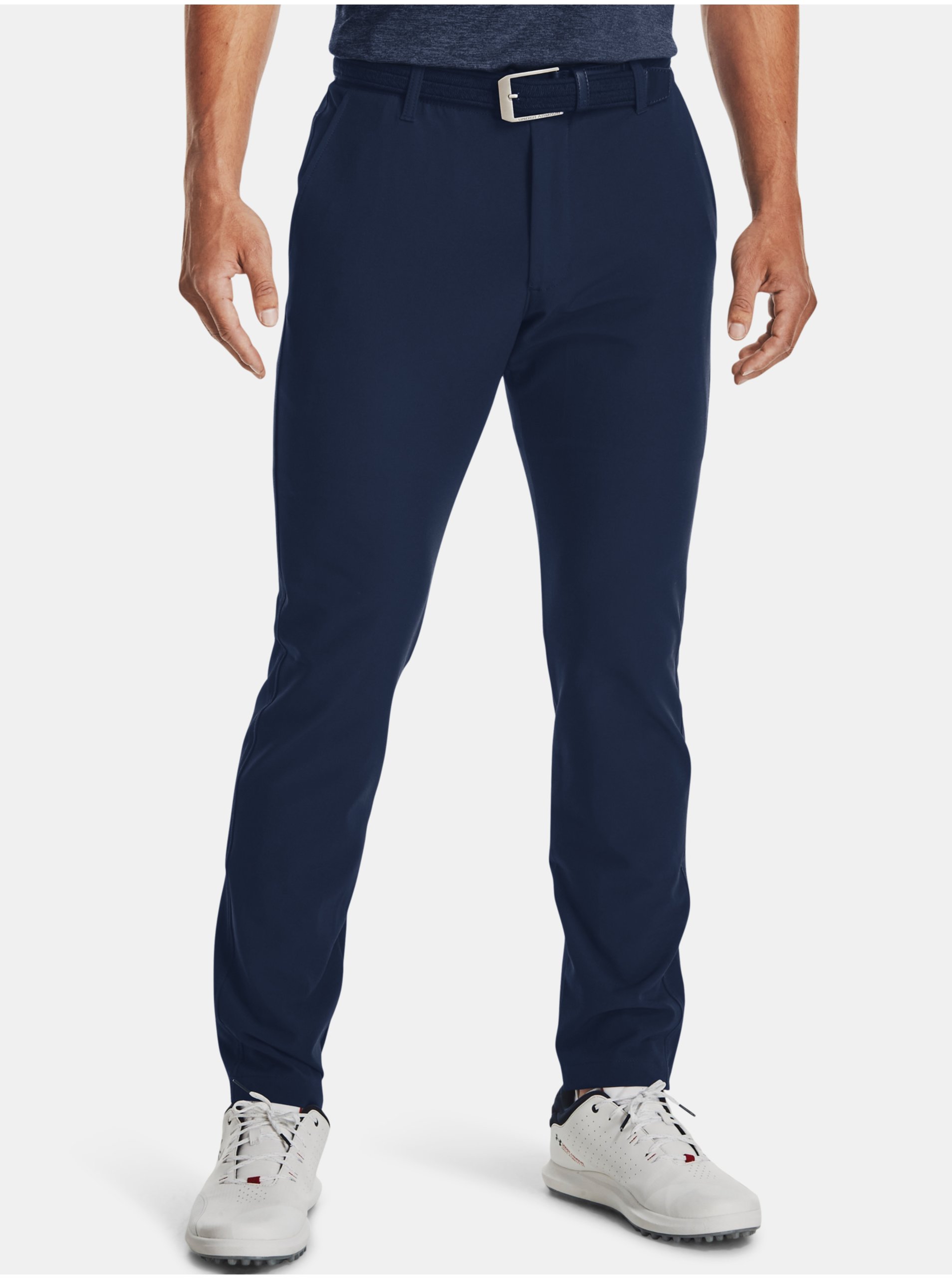 E-shop Tmavě modré pánské kalhoty Under Armour UA Drive Tapered Pant