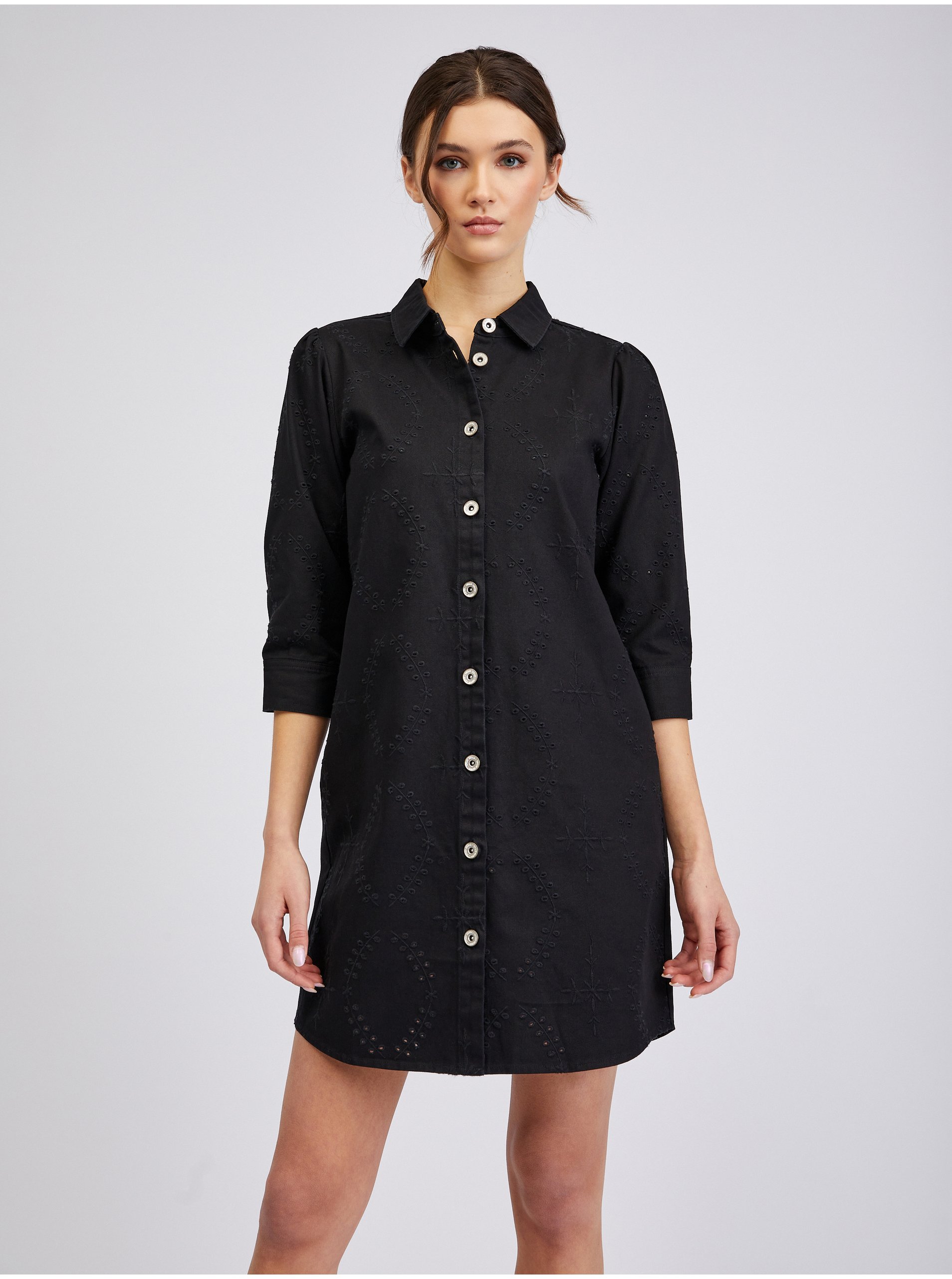 Lacno Košeľové šaty pre ženy ORSAY - čierna