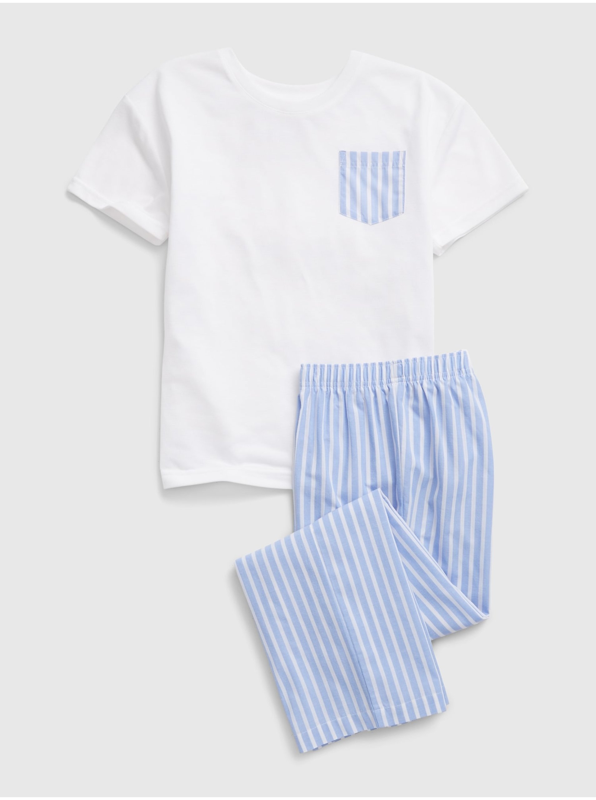 Levně Bílo-modré klučičí pyžamo GAP