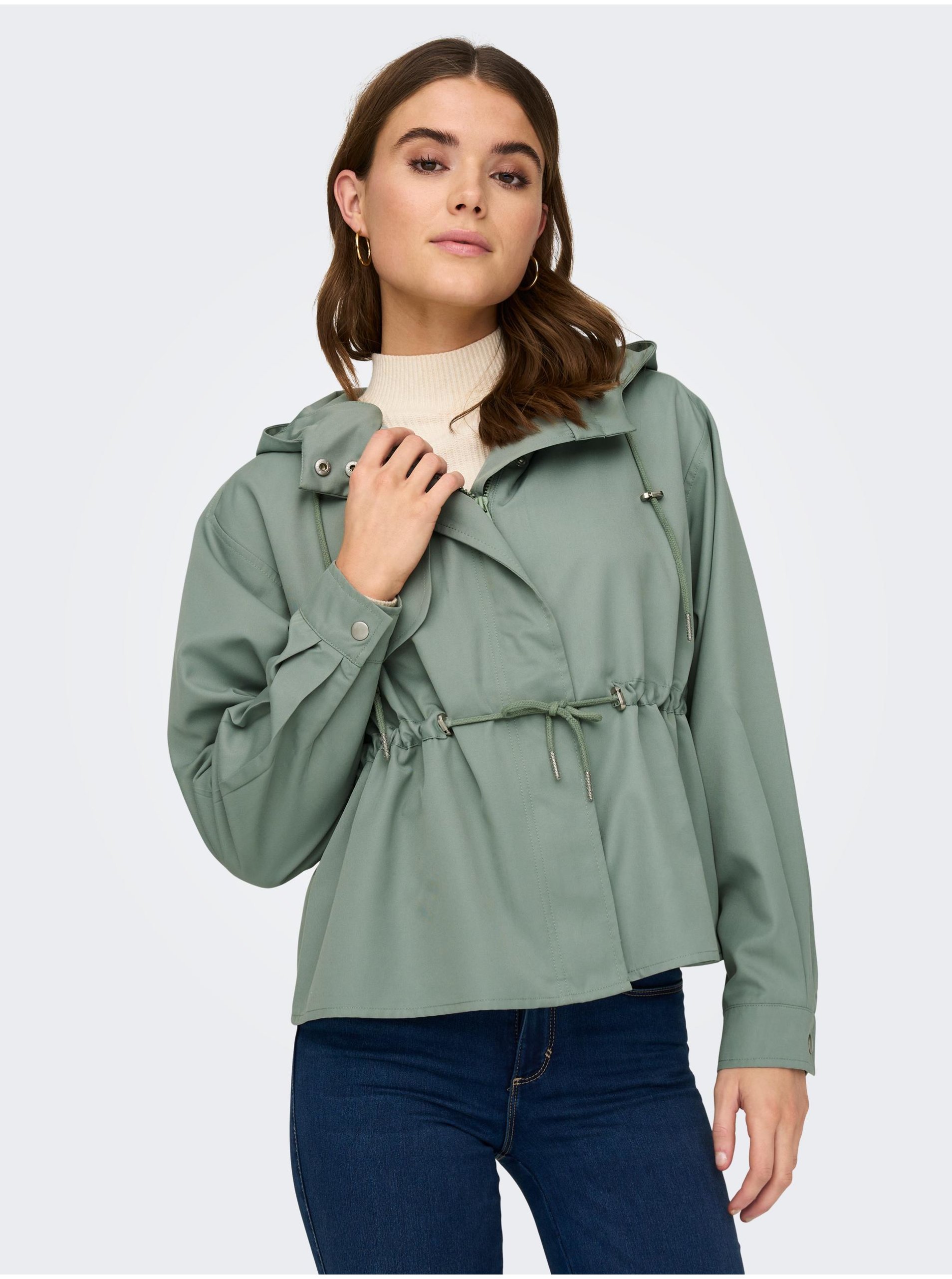 E-shop Zelená dámská lehká bunda ONLY Chloe
