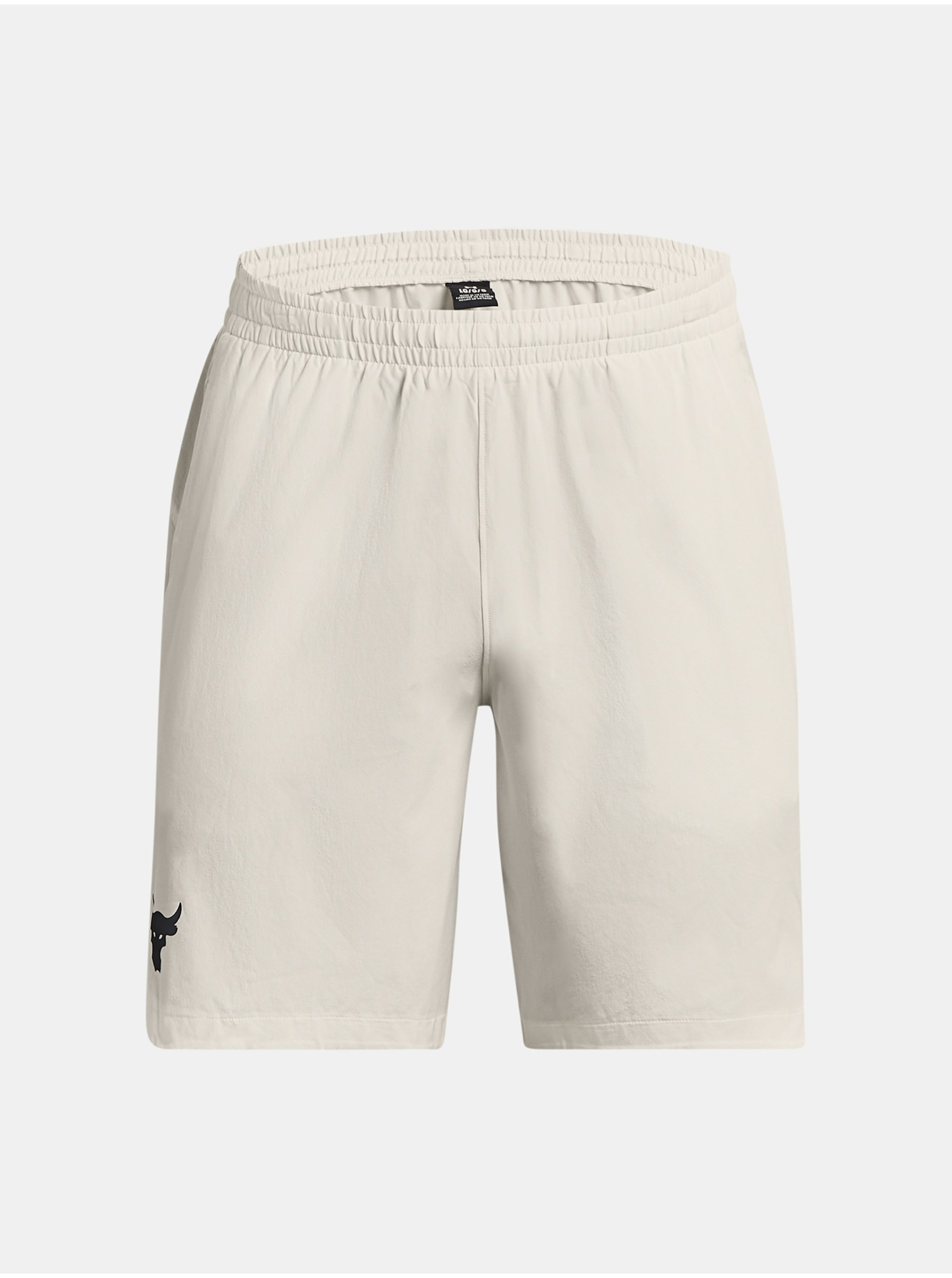 E-shop Bílé pánské teplákové kraťasy Under Armour Project Rock Woven Shorts