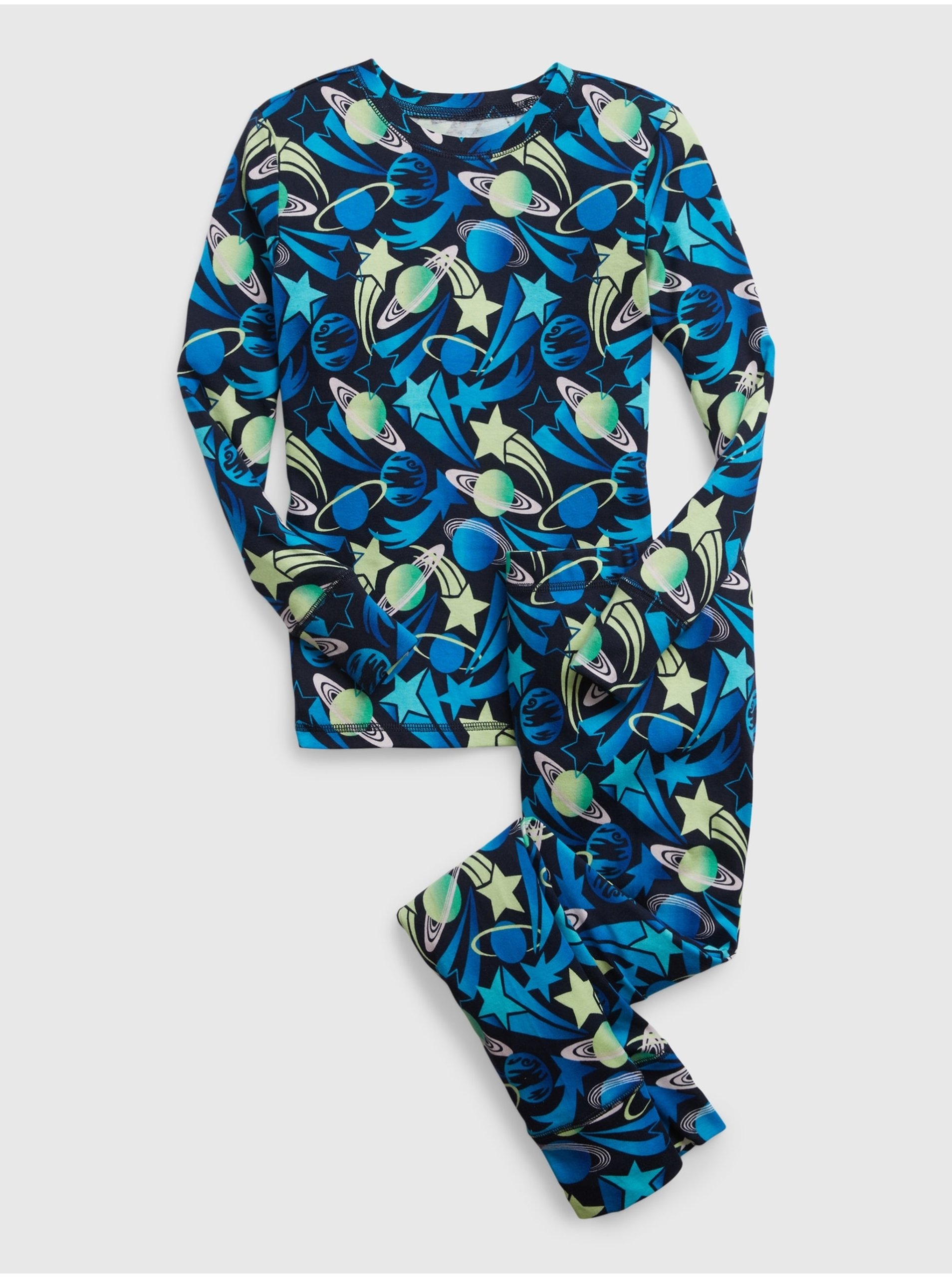 E-shop Modré klučičí vzorované pyžamo GAP