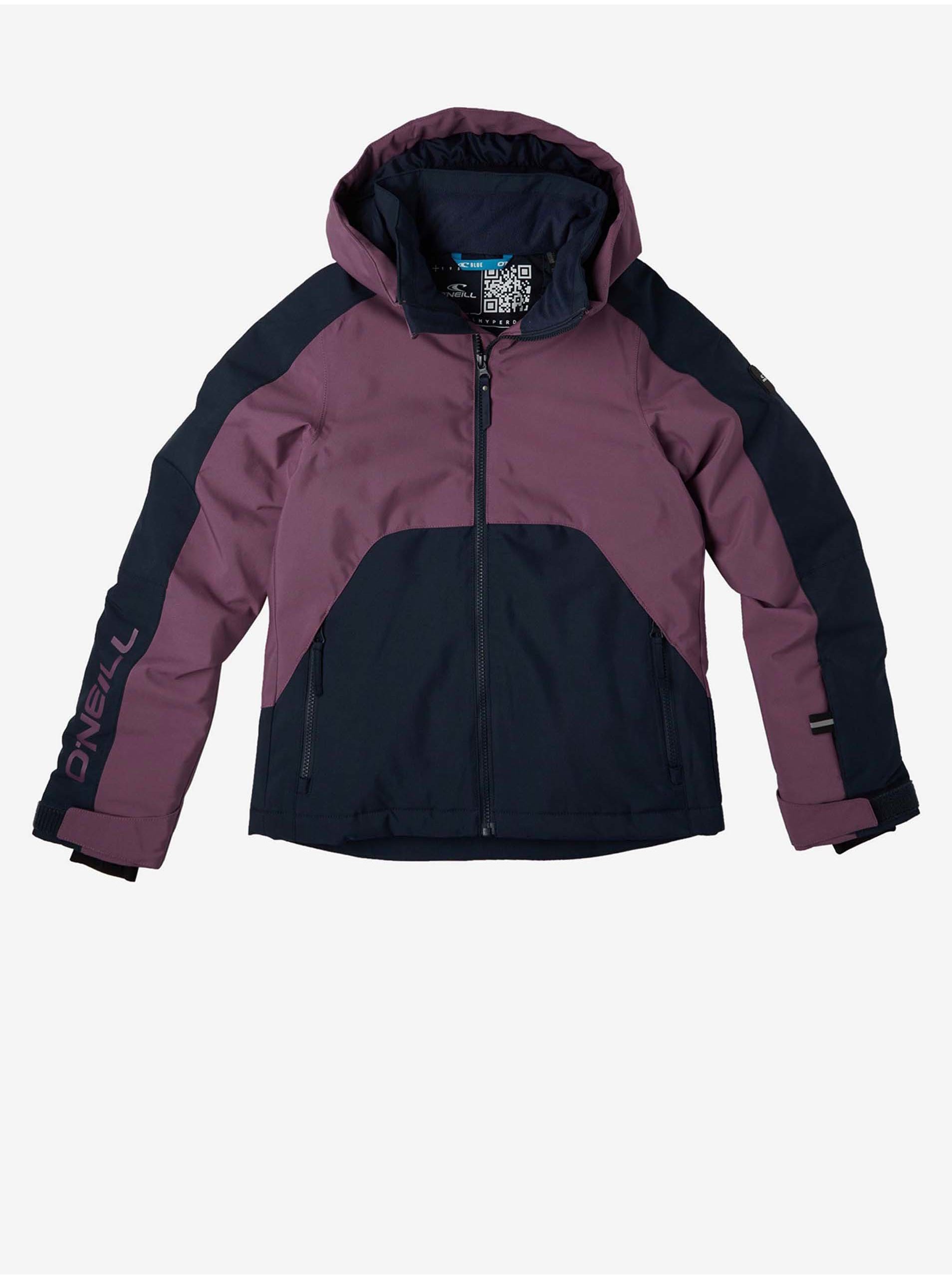 E-shop Modro-fialová holčičí lyžařská bunda O'Neill ADELITE JACKET