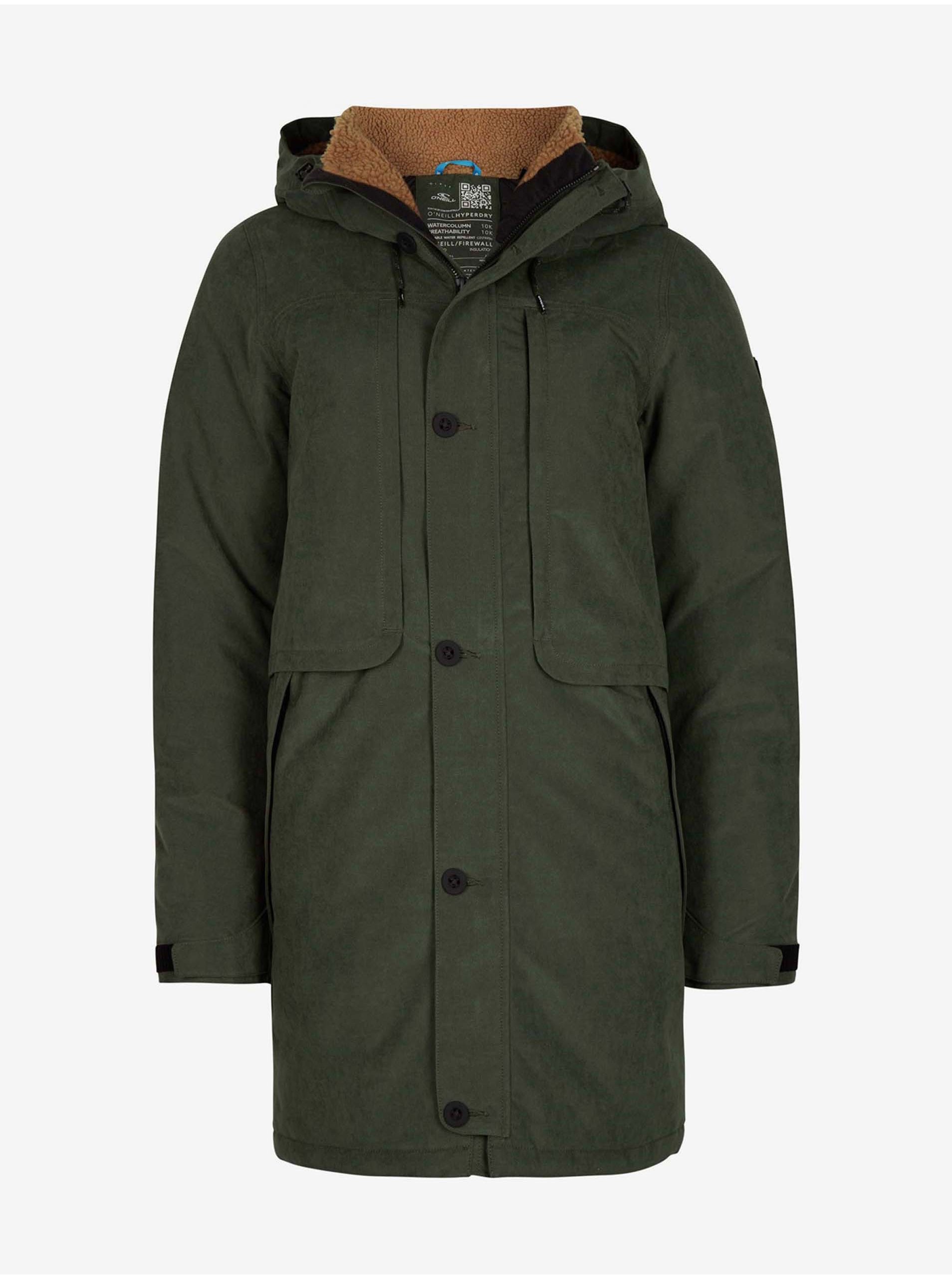 Lacno Kaki dámská parka O'Neill JOURNEY PARKA PLUS