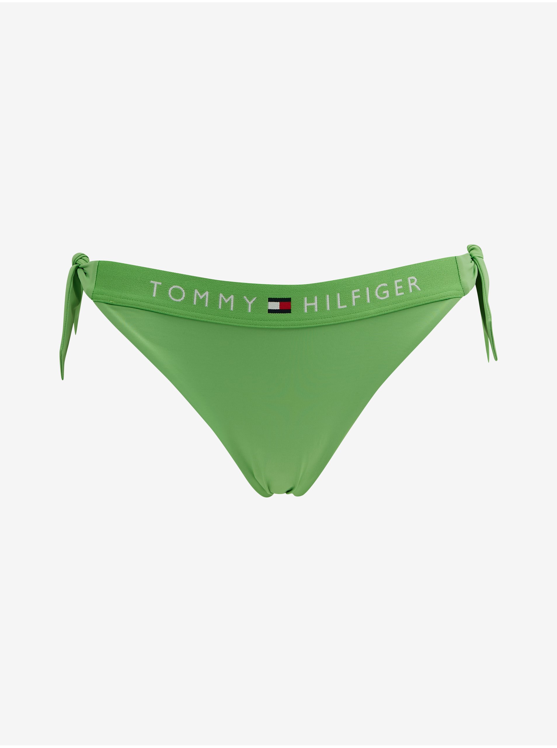 Levně Světle zelený dámský spodní díl plavek Tommy Hilfiger Underwear