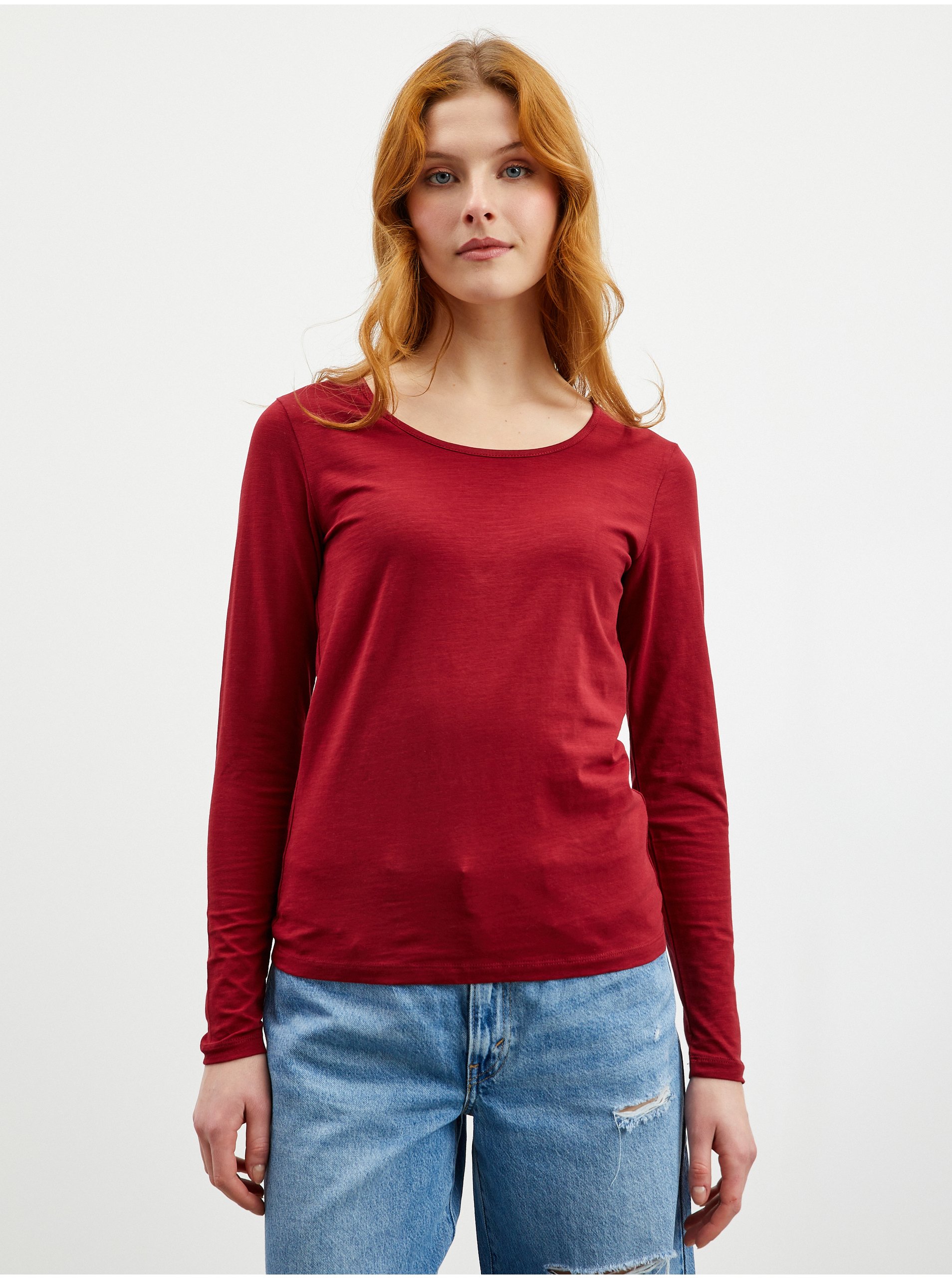 Lacno Topy a tričká pre ženy ZOOT Baseline - červená