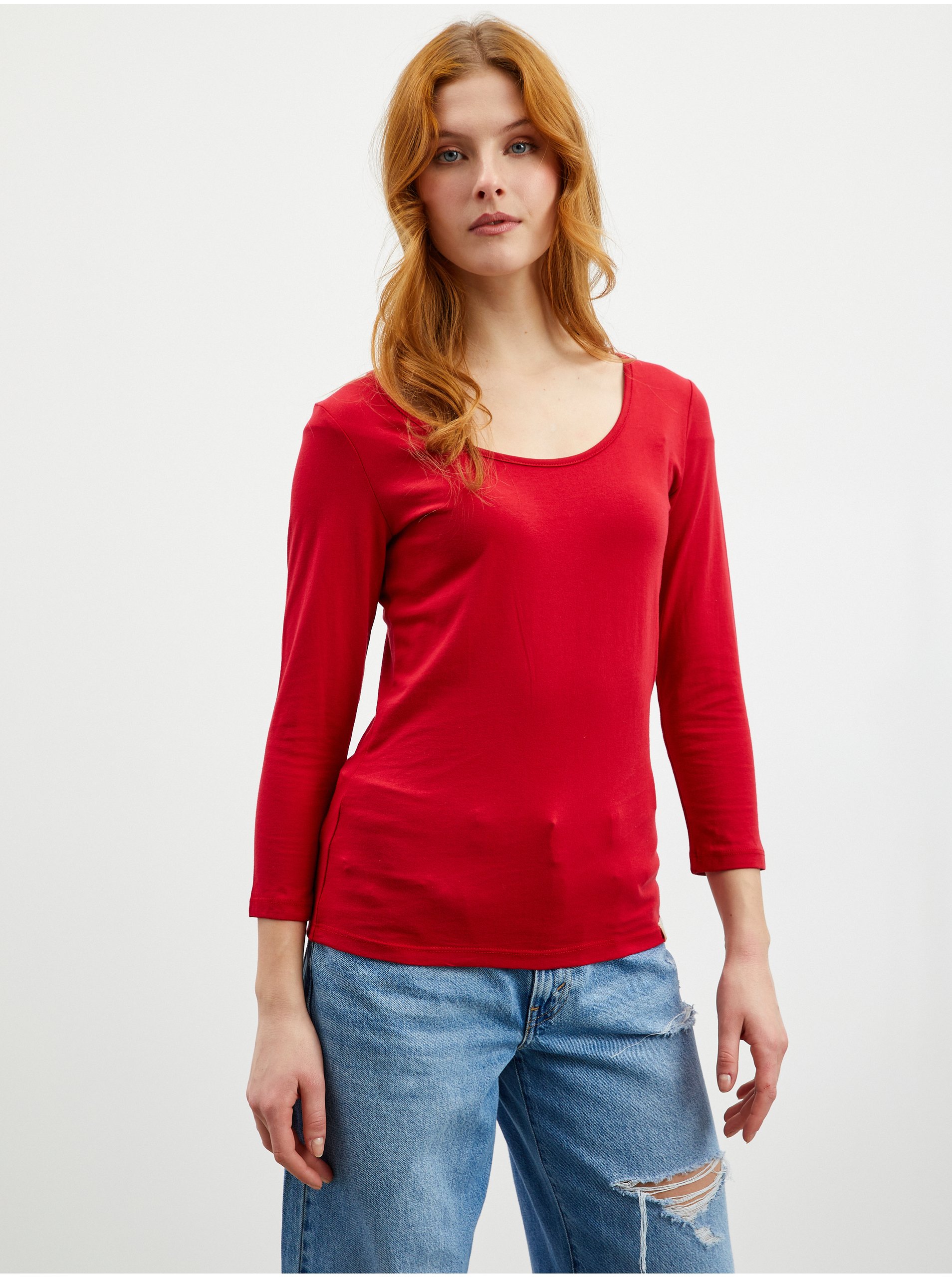 E-shop Červené dámske basic tričko ZOOT Baseline Thereza 2