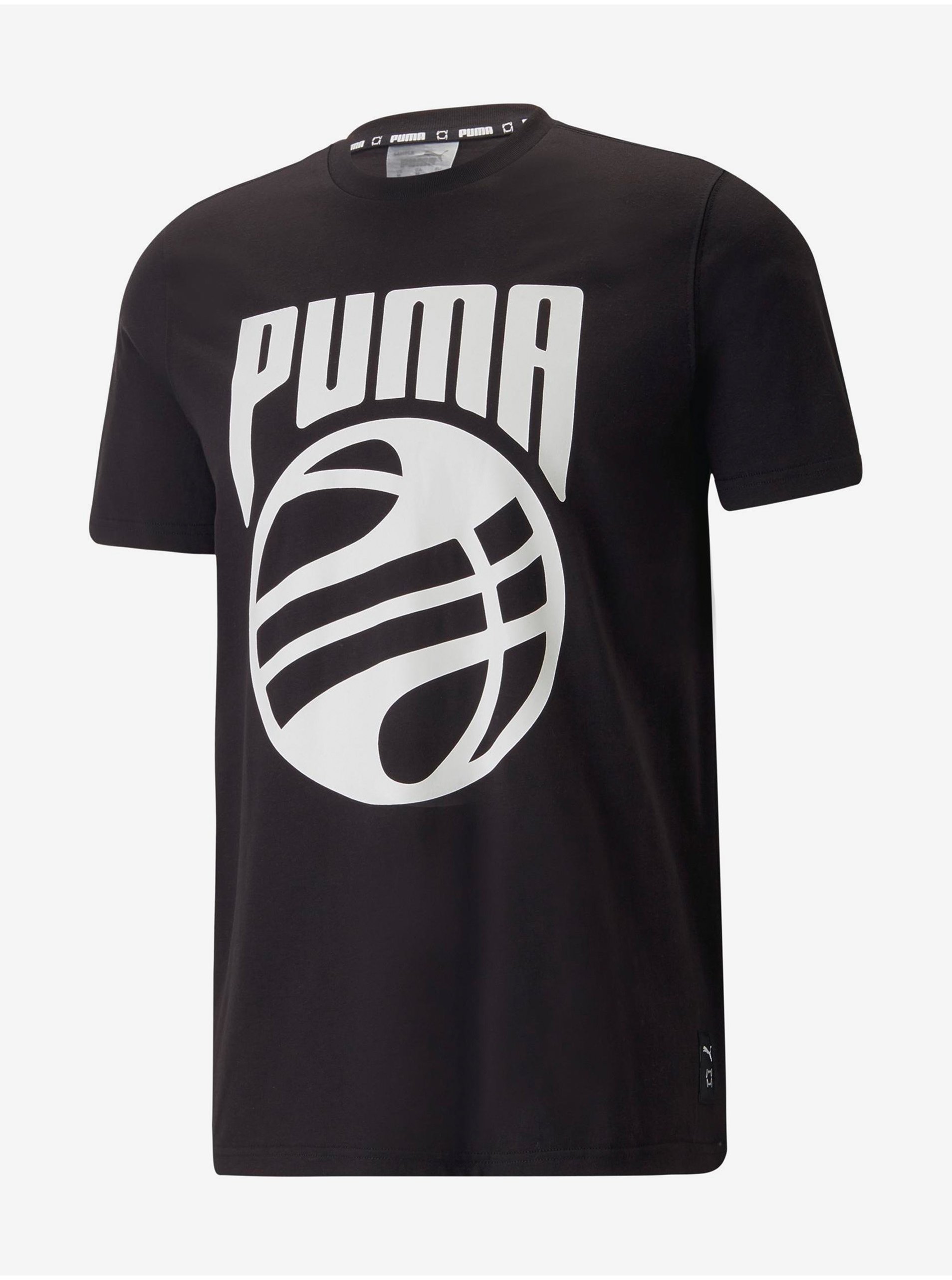 Levně Černé pánské tričko Puma Posterize