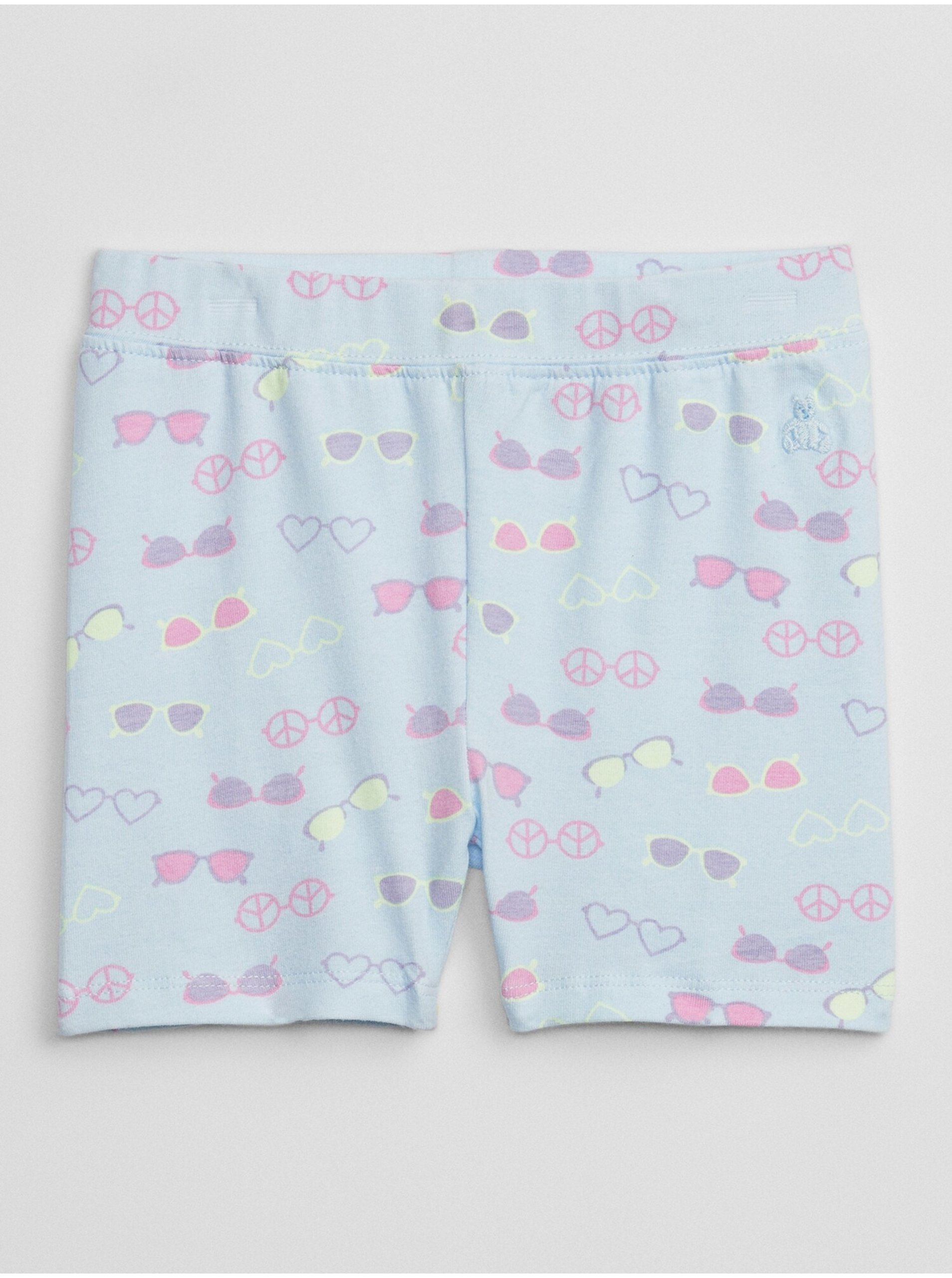 E-shop Svetlomodré dievčenské vzorované šortky GAP