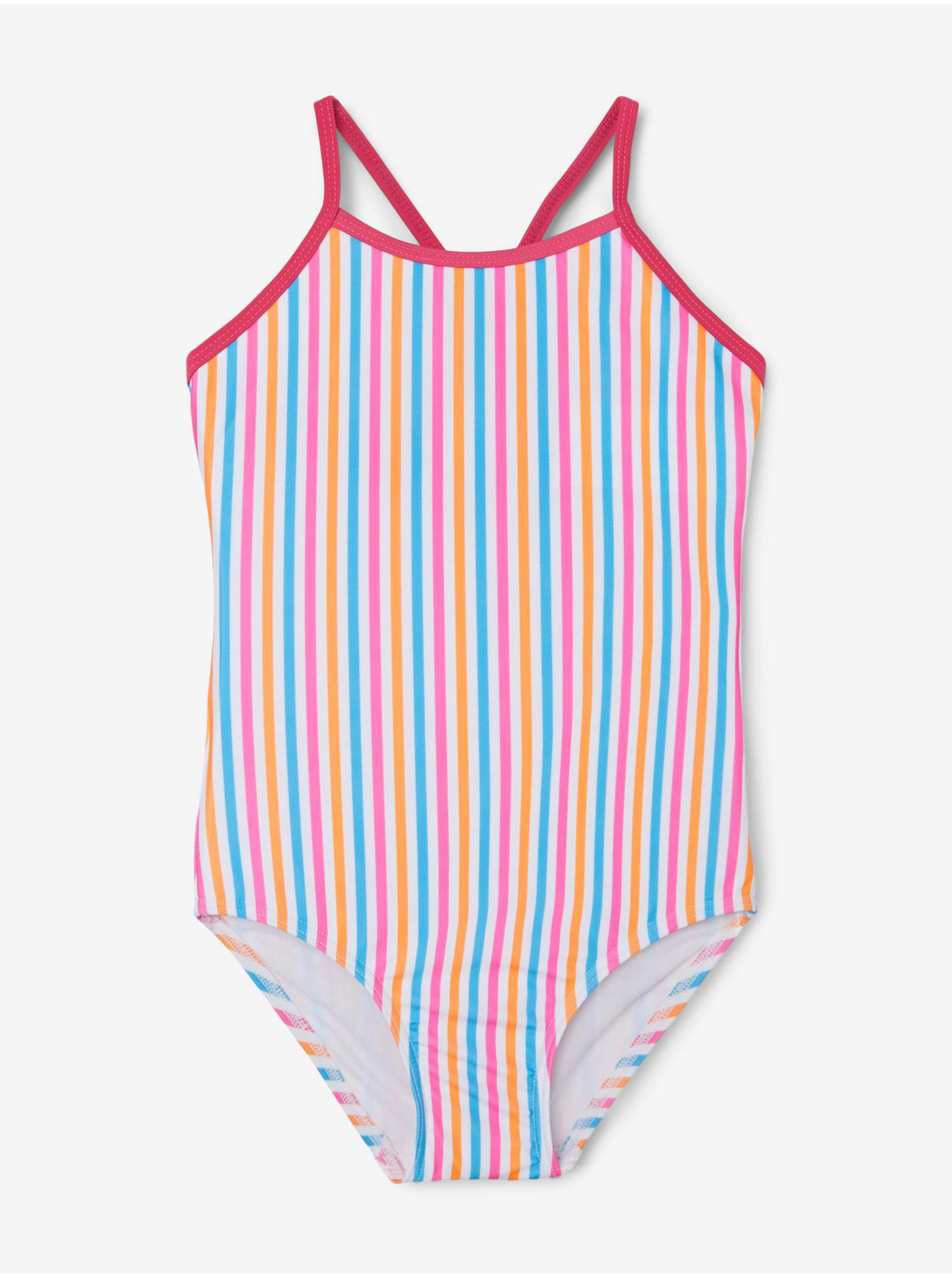 E-shop Bílé holčičí pruhované plavky name it Ziza
