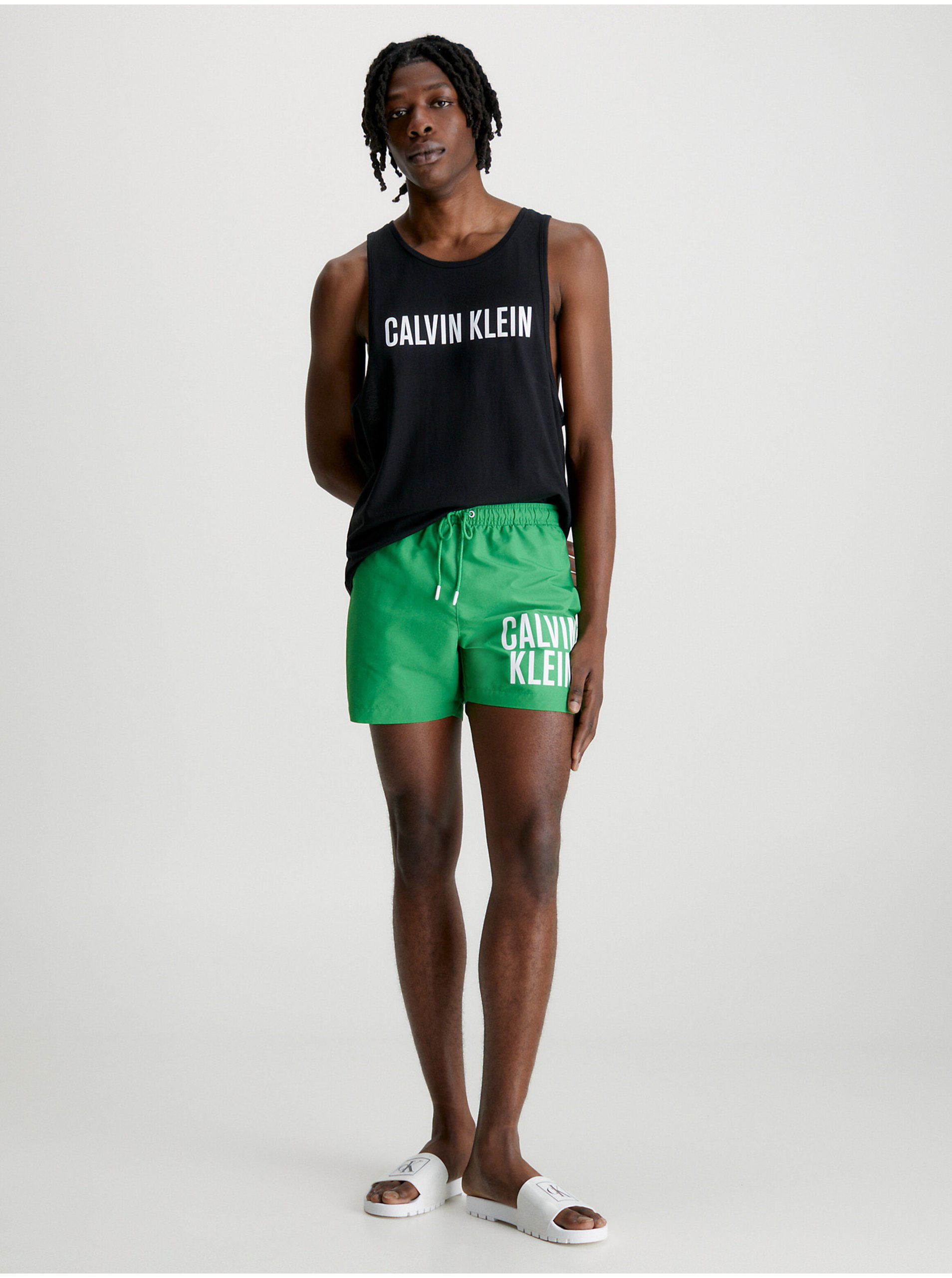 Levně Černé pánské tílko Calvin Klein Underwear