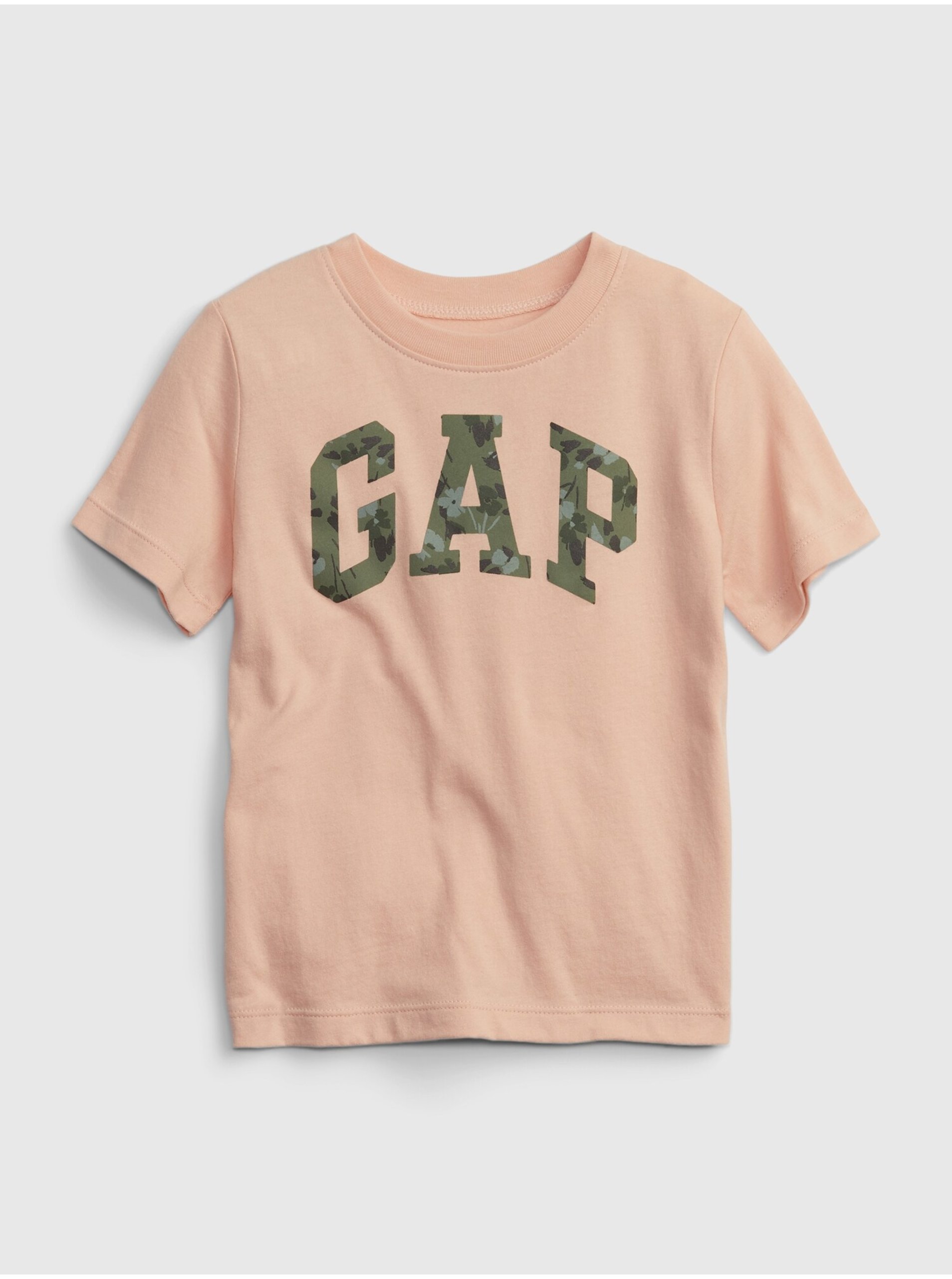 E-shop Meruňkové klučičí bavlněné tričko s logem GAP