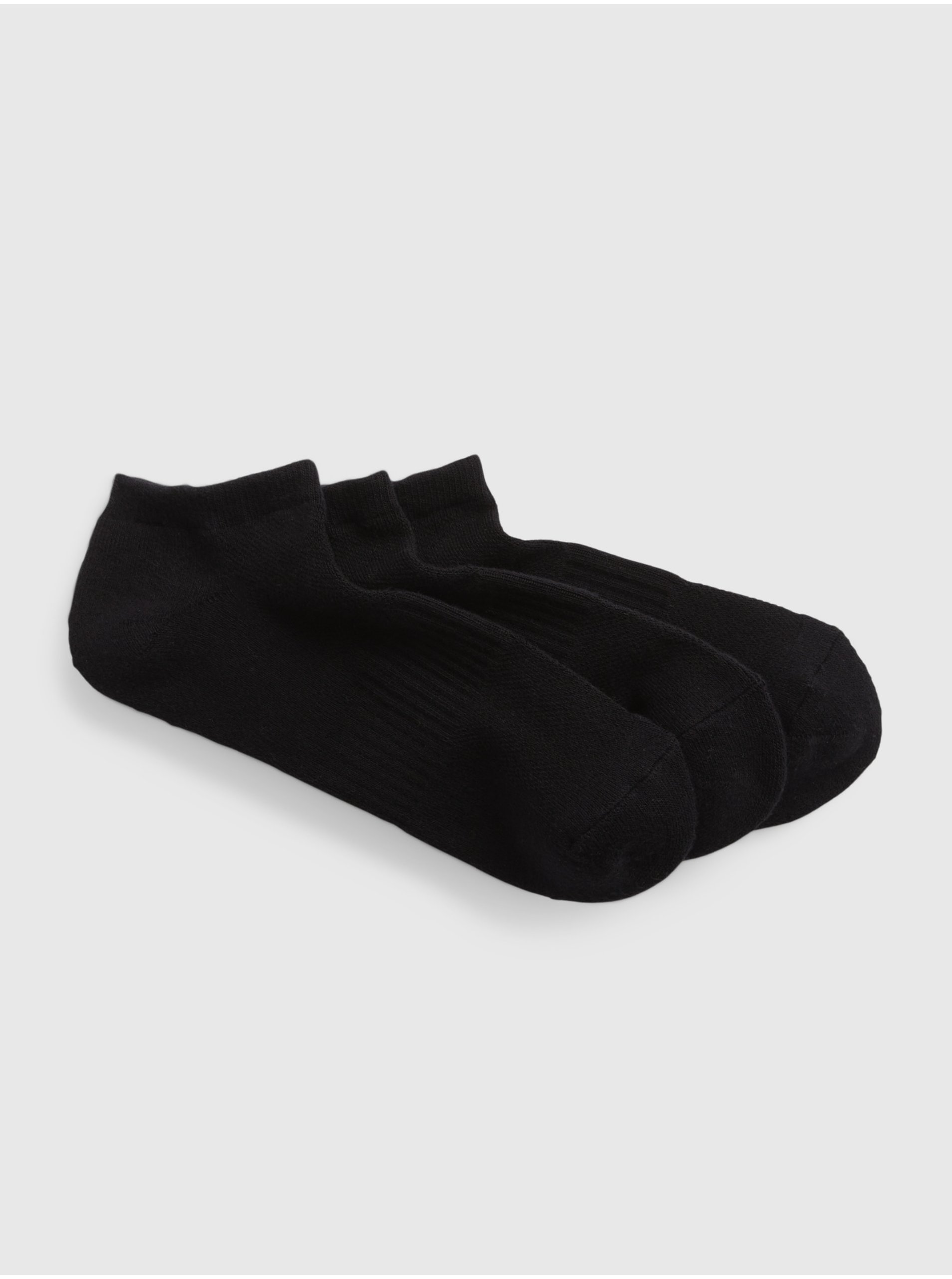 Lacno Súprava troch párov ponožiek v čiernej farbe GAP