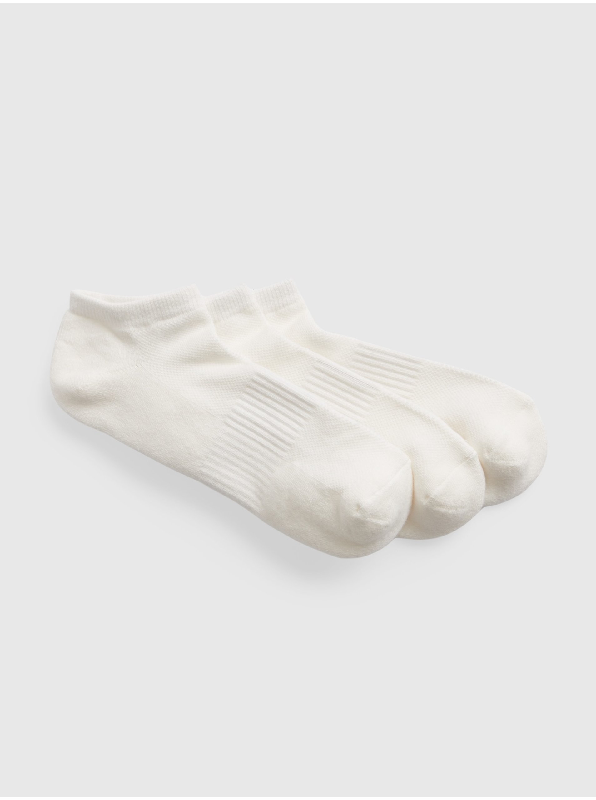 Lacno Súprava troch párov ponožiek v bielej farbe GAP