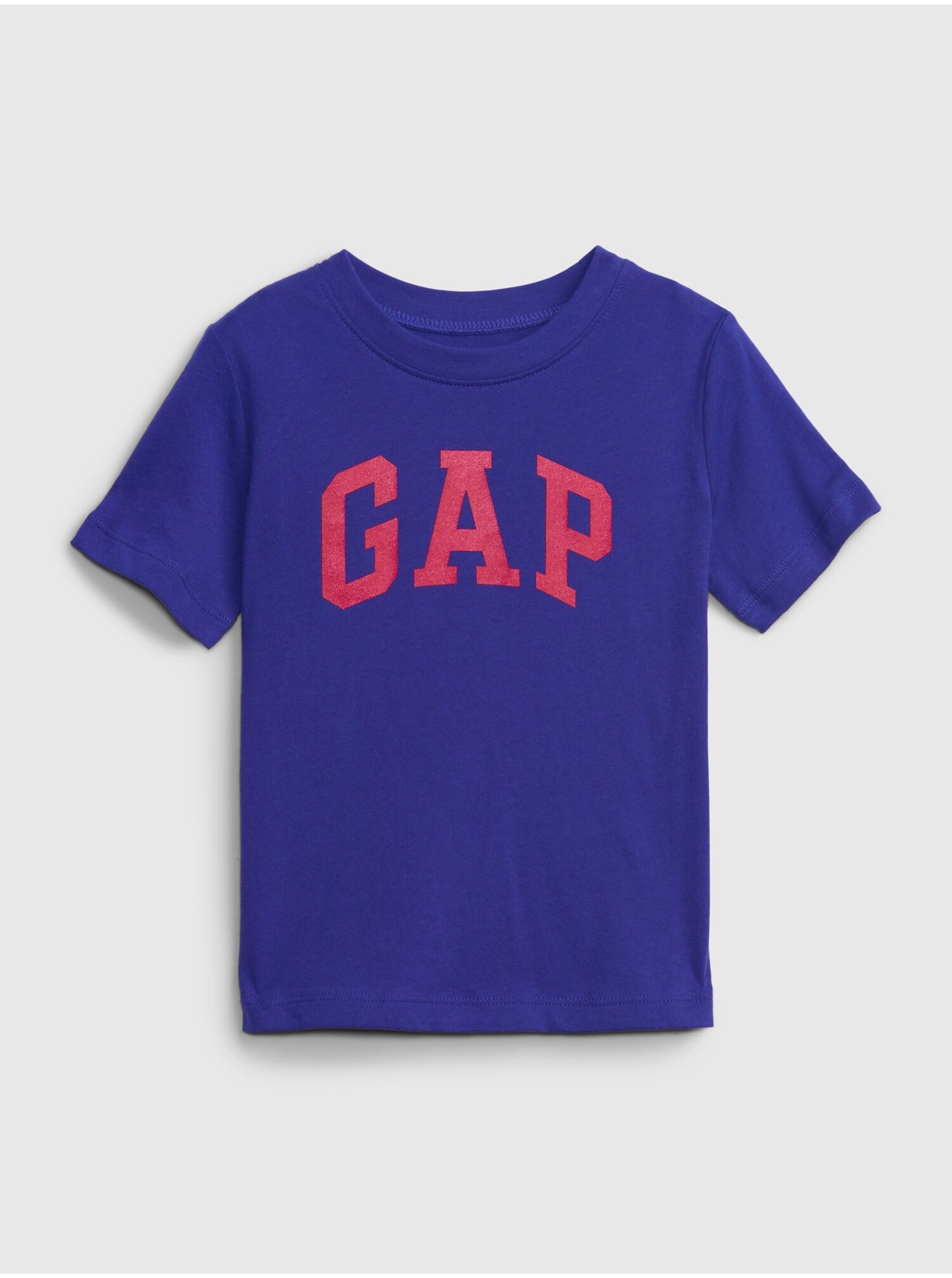 Lacno Tmavomodré chlapčenské bavlnené tričko s logom GAP