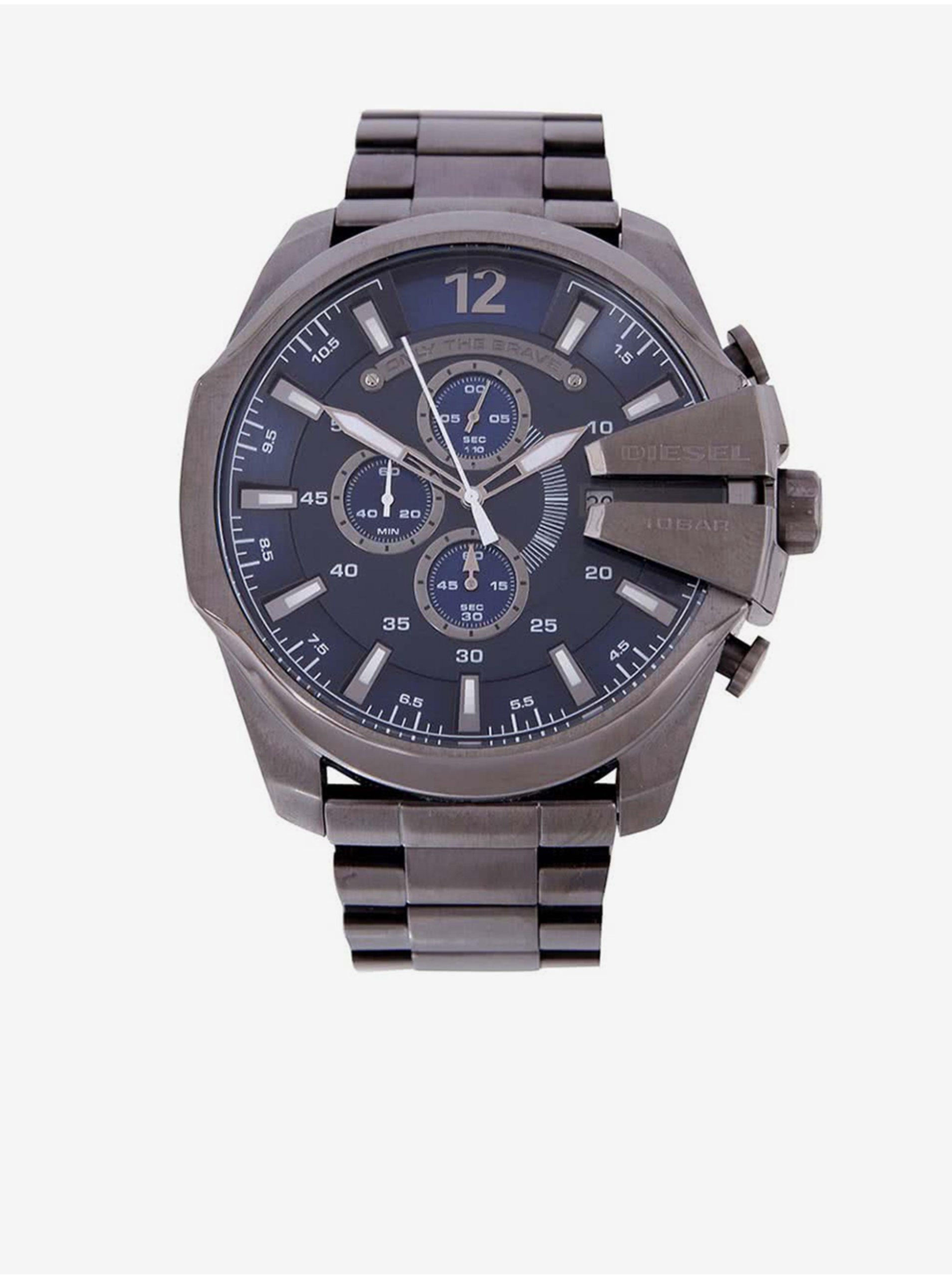 Lacno Pánske hodinky z nerezovej ocele s modrým ciferníkom Diesel
