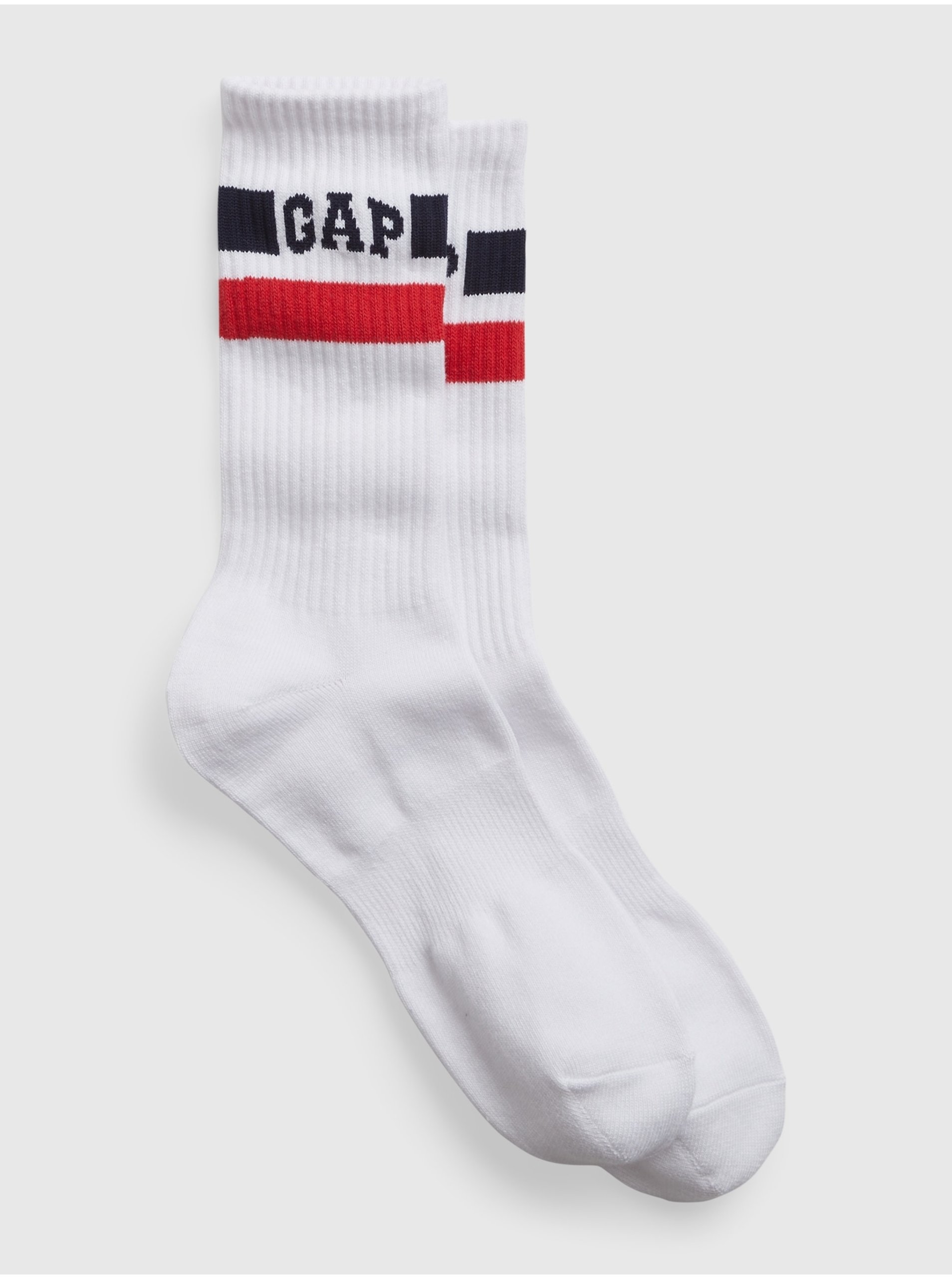 Levně Bílé pánské ponožky s logem GAP