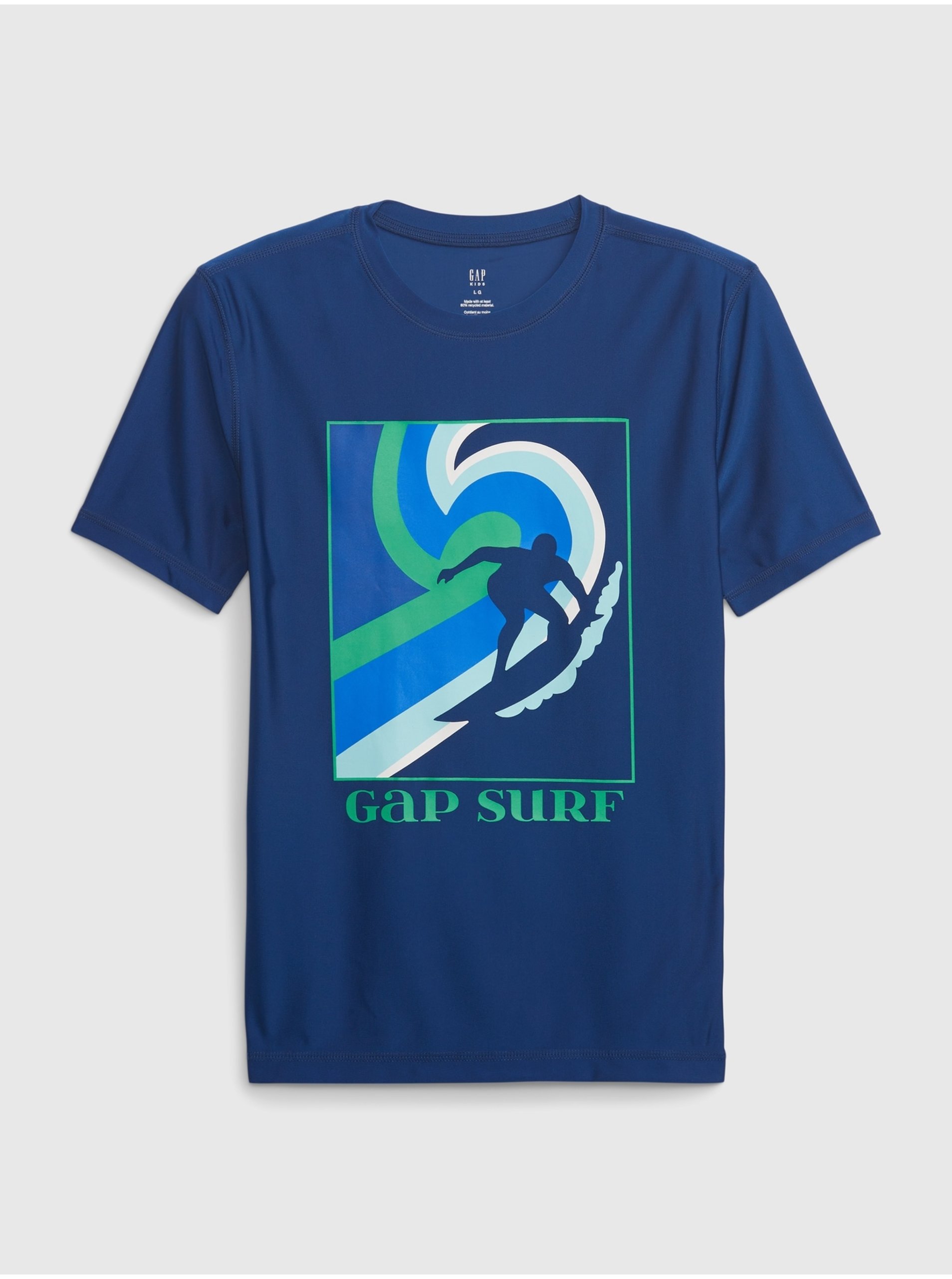 Levně Tmavě modré klučičí tričko na plavání GAP