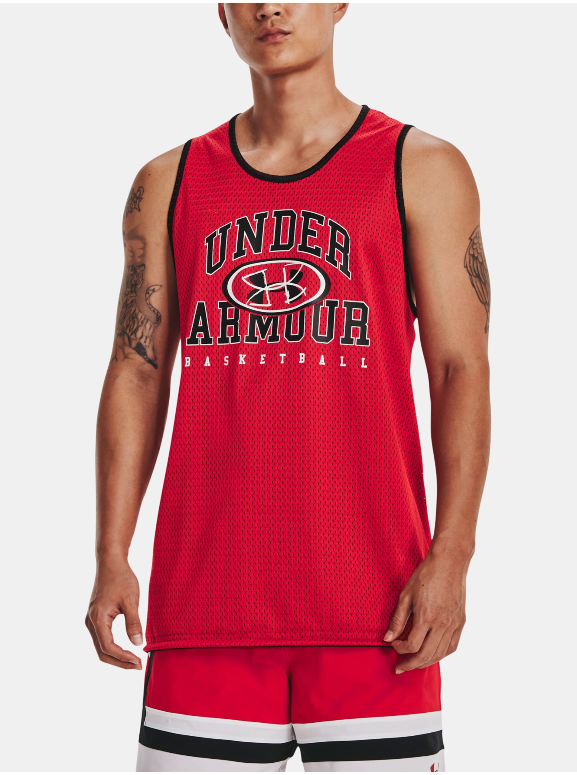 Levně Tílko Under Armour UA Baseline Reversible Jsy-RED