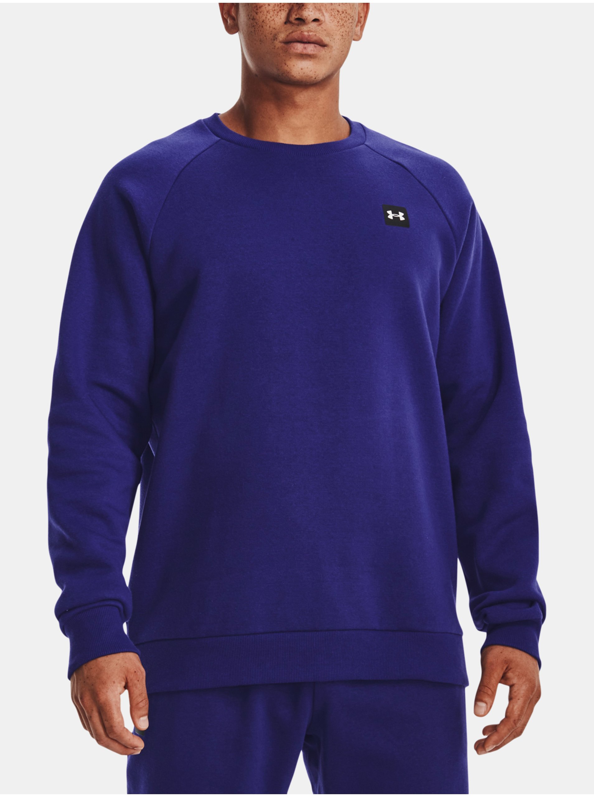 Levně Mikina Under Armour UA Rival Fleece Crew-BLU