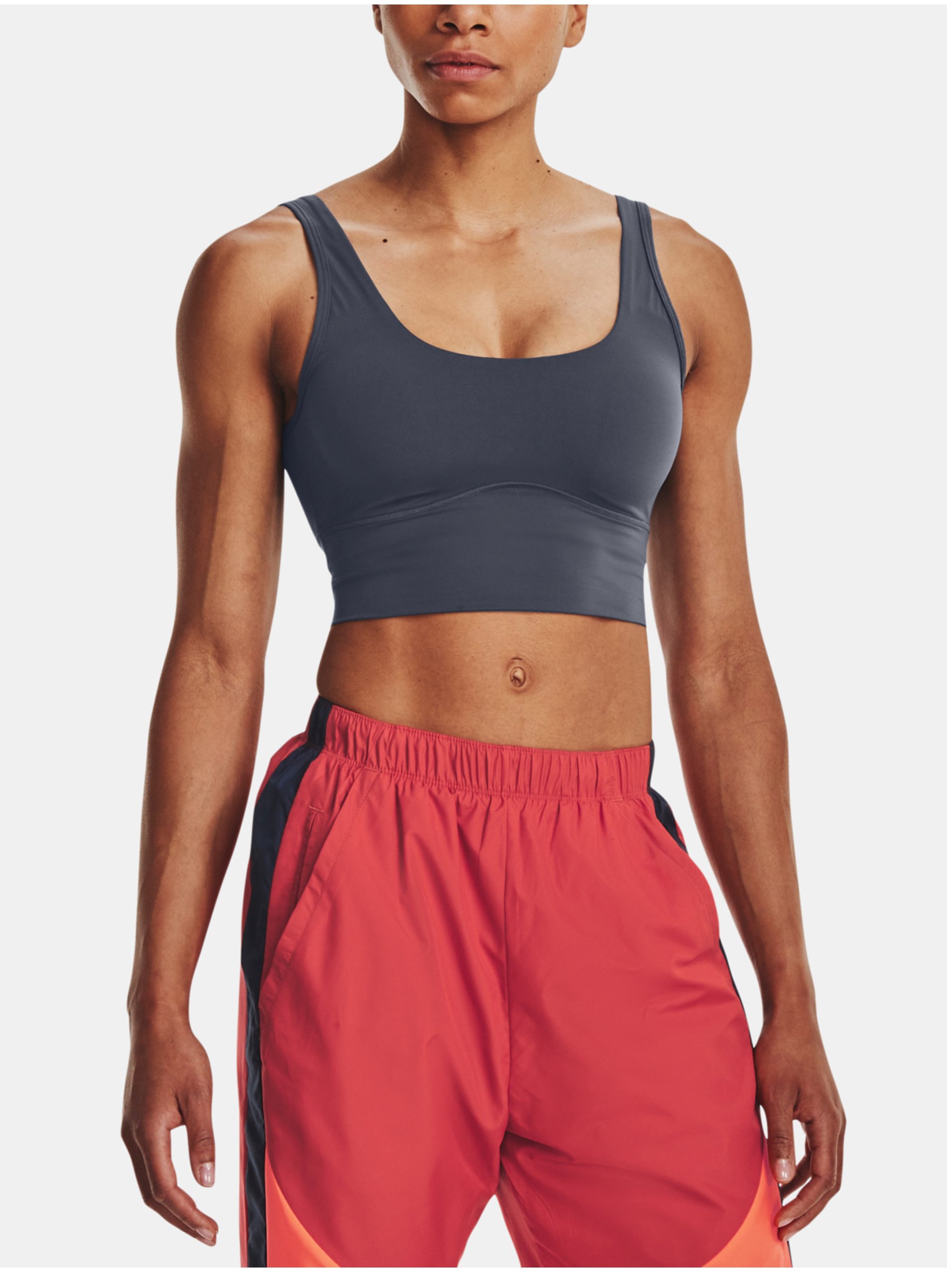E-shop Tílko Under Armour Meridian Fitted Crop Tank-GRY