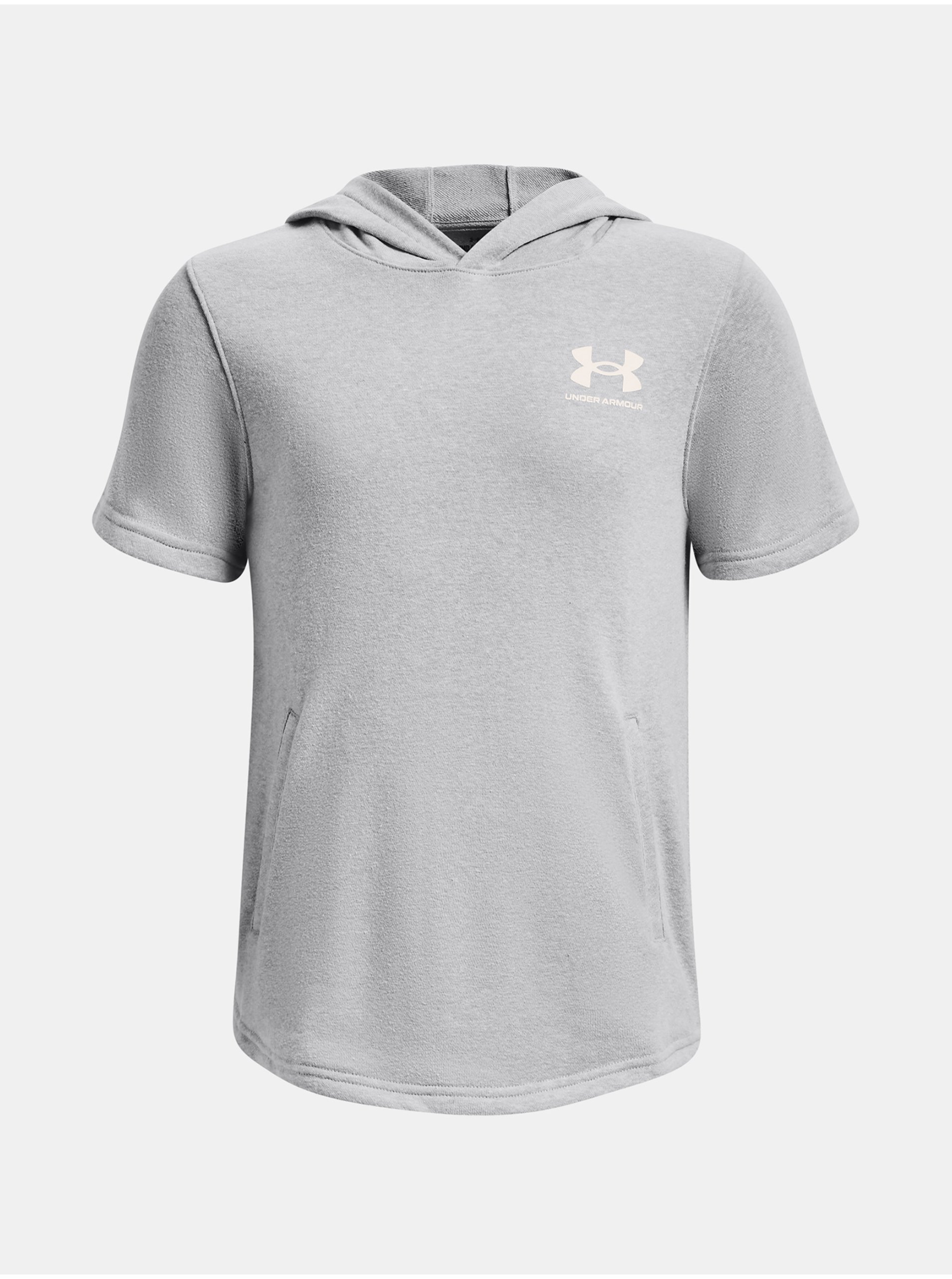 Lacno Mikina Under Armour UA Rival Terry SS Hoodie-GRY