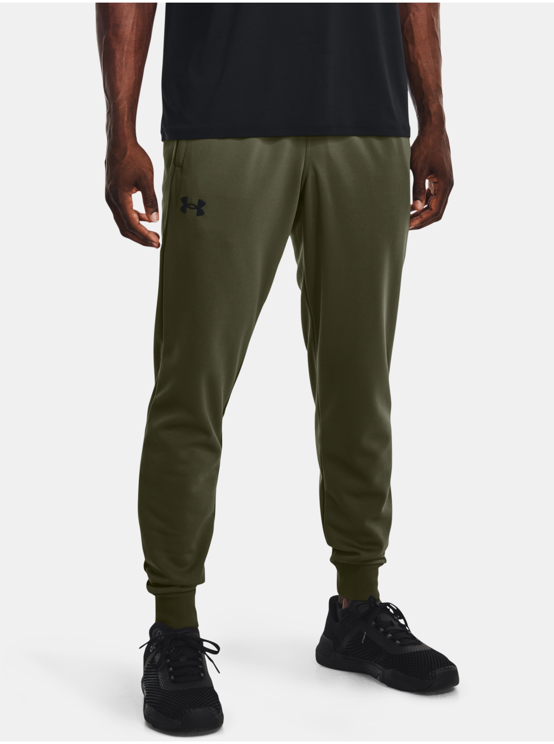 Levně Khaki sportovní tepláky Under Armour UA Armour Fleece Joggers