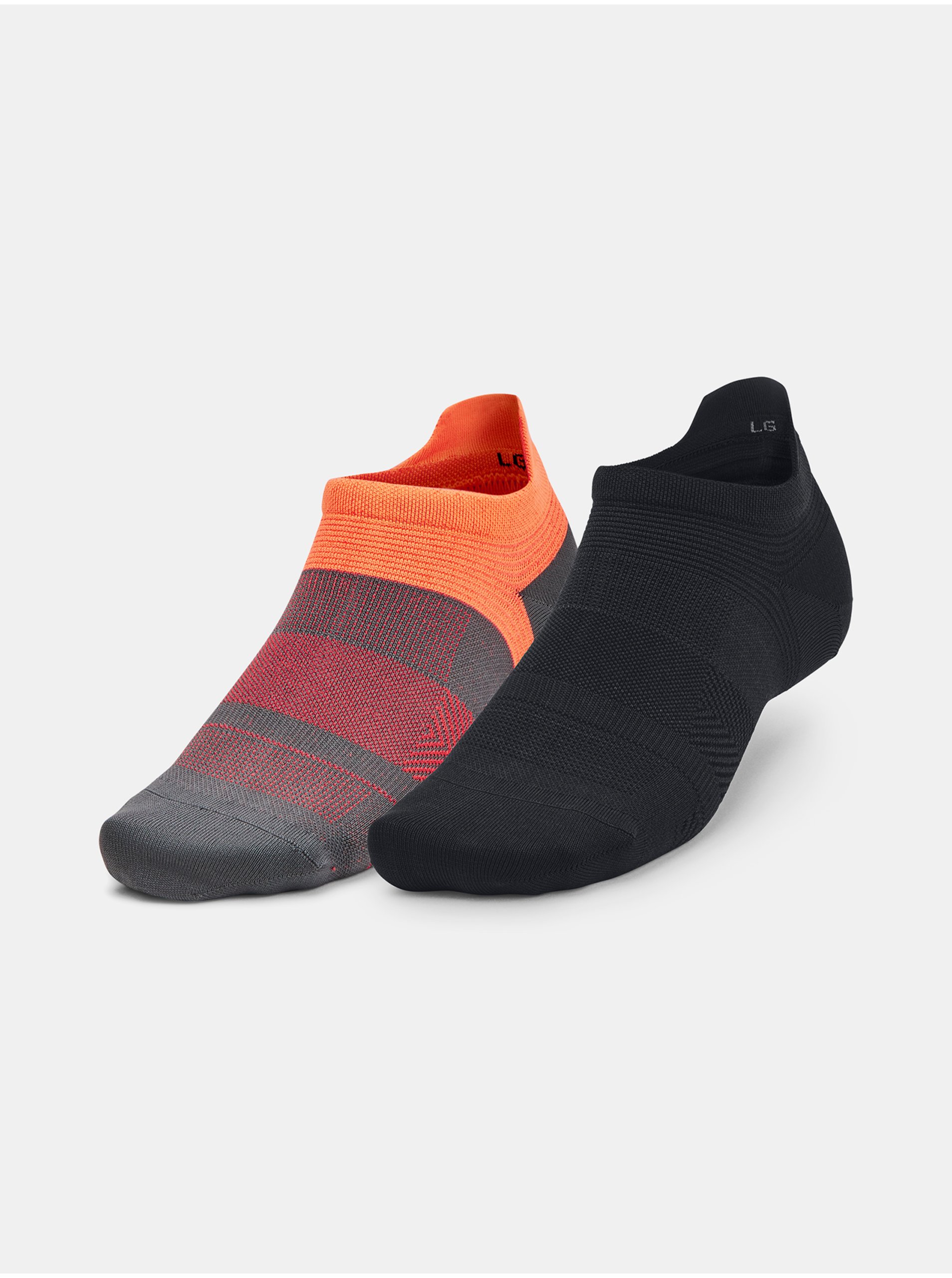 E-shop Súprava dvoch párov ponožiek v čiernej a šedej farbe Under Armour UA AD Run Lite 2pk NS Tab