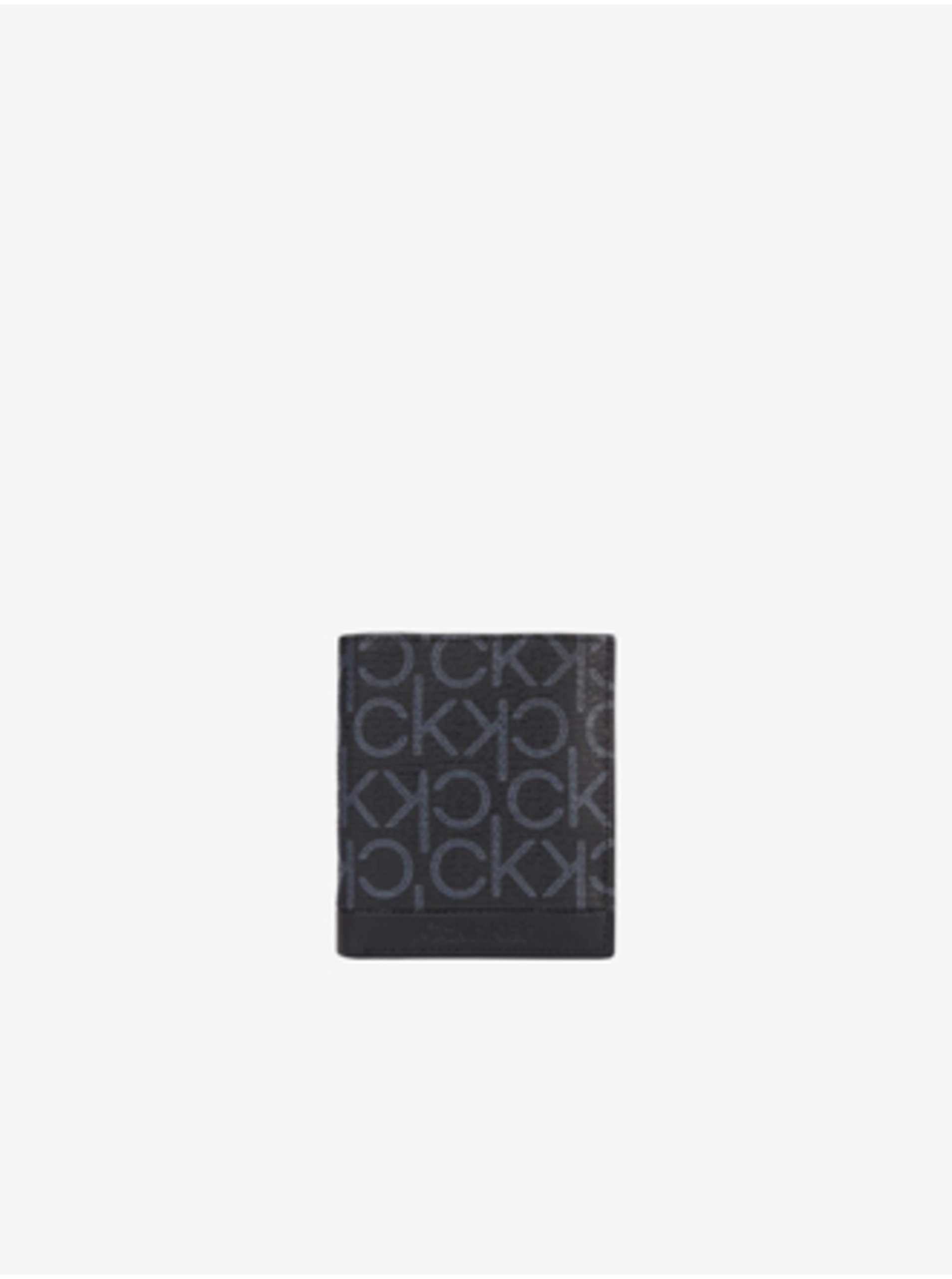 Levně Černá dámská malá vzorovaná peněženka Calvin Klein Trifold 6cc W/Coin