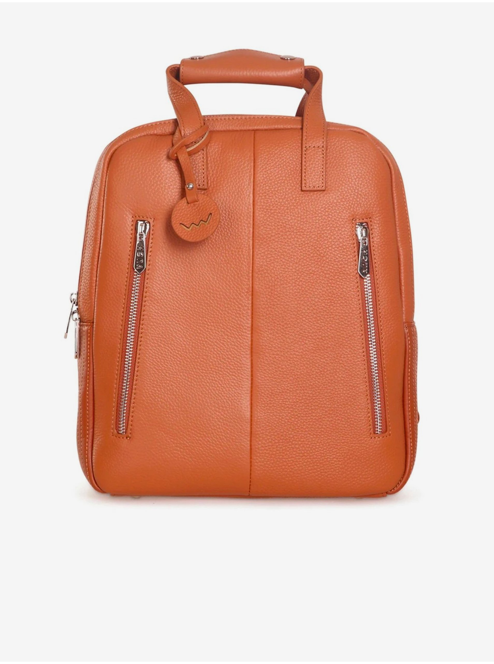E-shop Hnědý dámský kožený batoh VUCH Loksenn